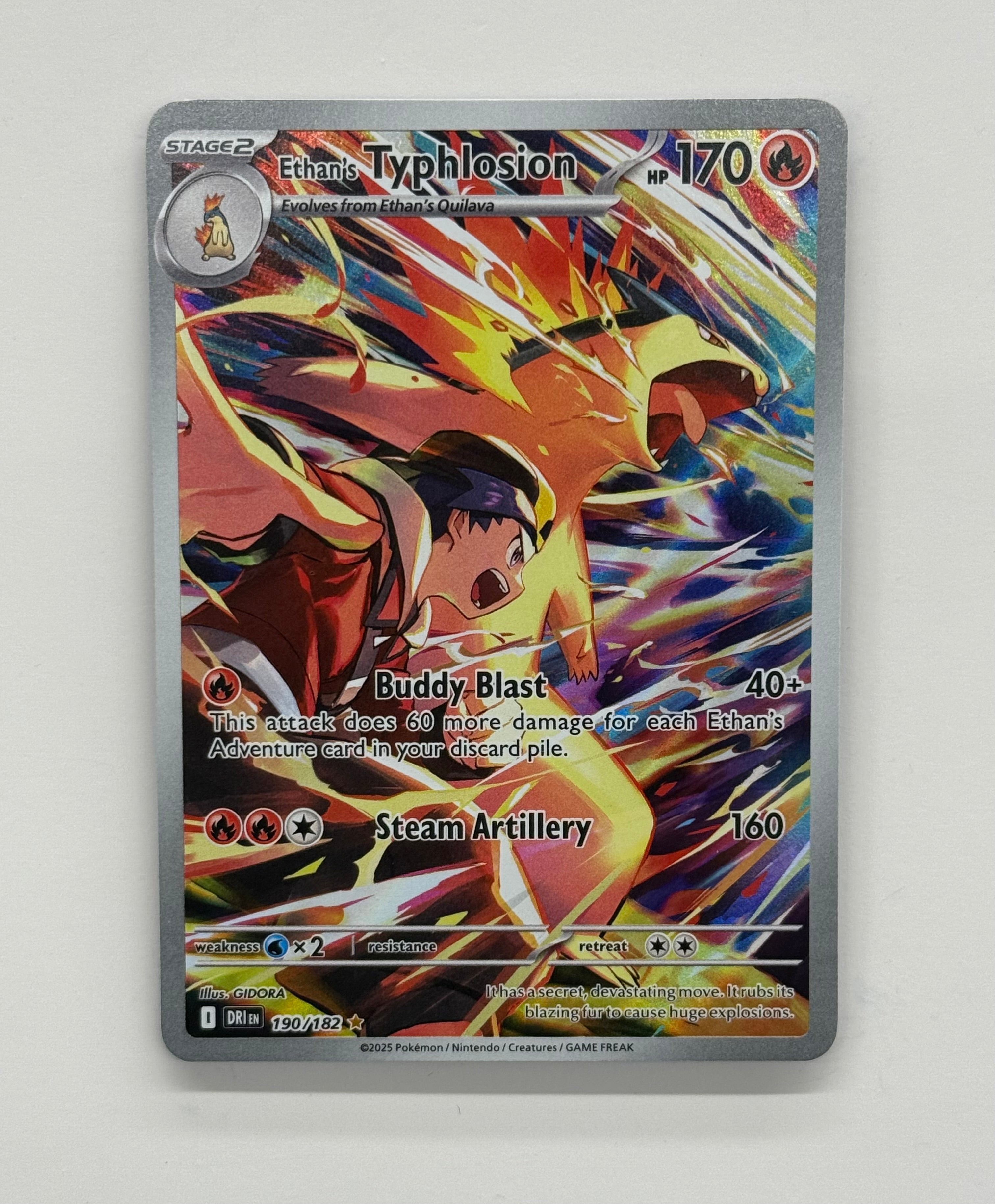 Pokémon TCG - Destined Rivals Ethan’s Typhlosion 190/182 NM