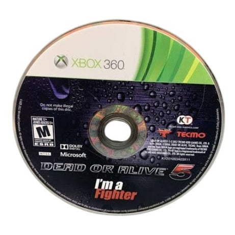 XBOX 360 Dead or Alive 5 Video Game Loose