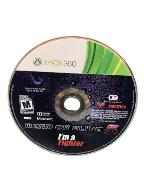XBOX 360 Dead or Alive 5 Video Game Loose