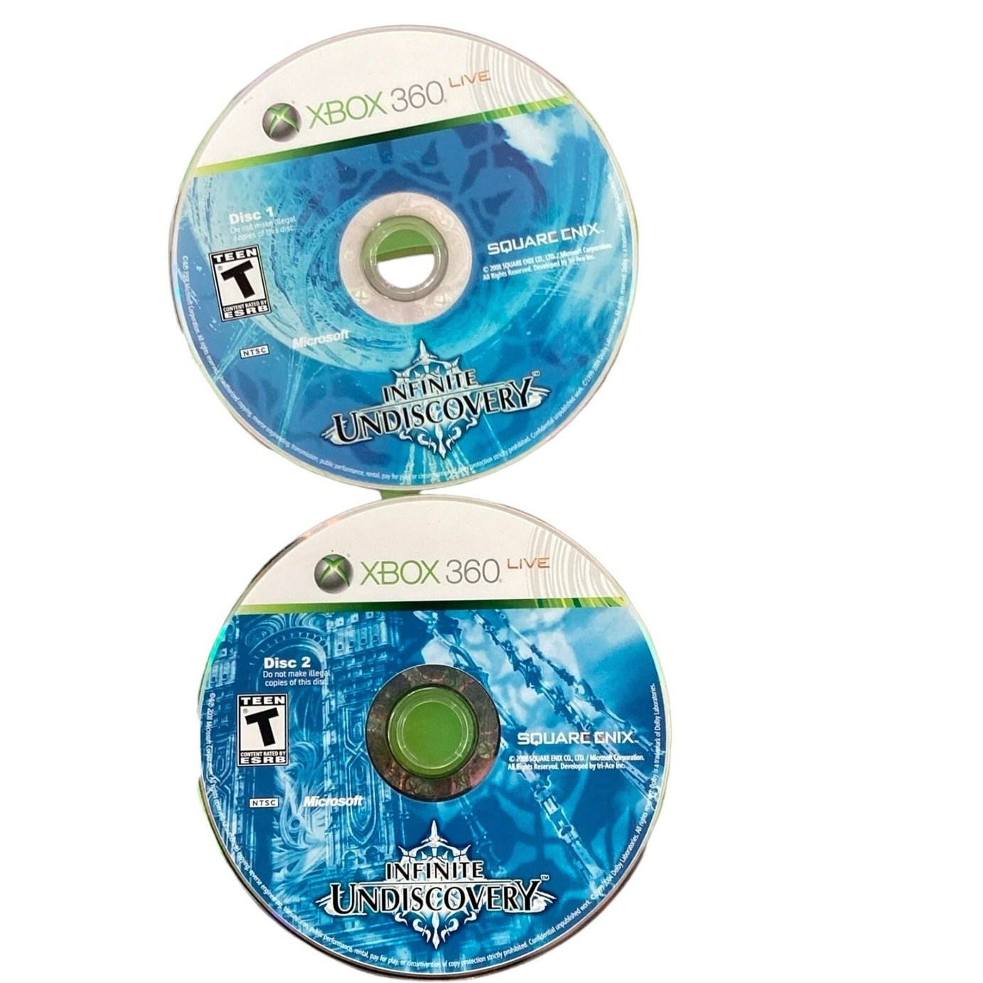 XBOX 360 Infinite Undiscovery (2CD)Video Game (Loose)