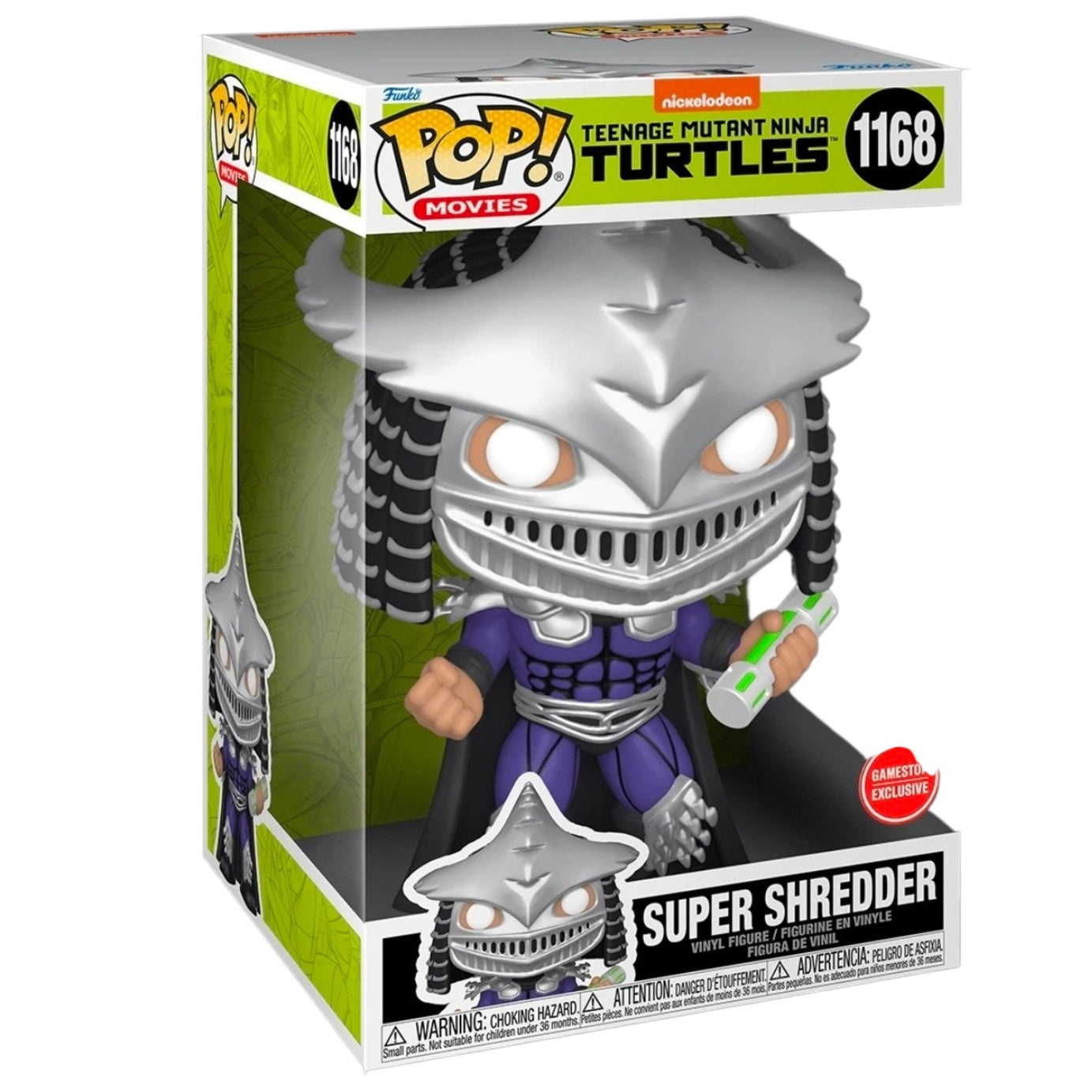 Funko Pop! Movies Nickelodeon Teenage Mutant Ninja Turtles Super Shredder #1168 Gamestop Exclusive 10 Inch
