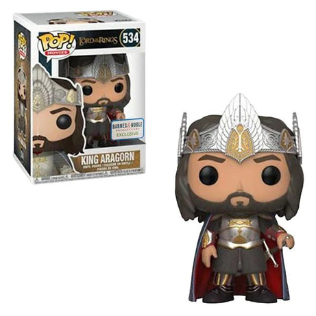 Funko Pop! Movies Lord Of the Rings King Aragorn #534 Barnes and Noble Exclusive