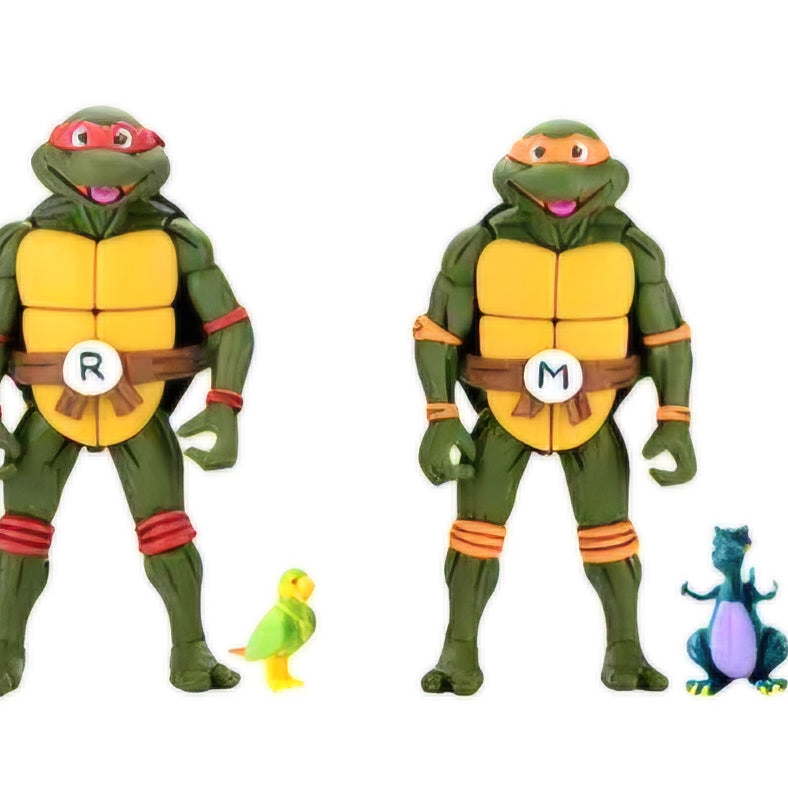 NECA Teenage Mutant Ninja Turtles Pizza Club VHS Action Figure Set