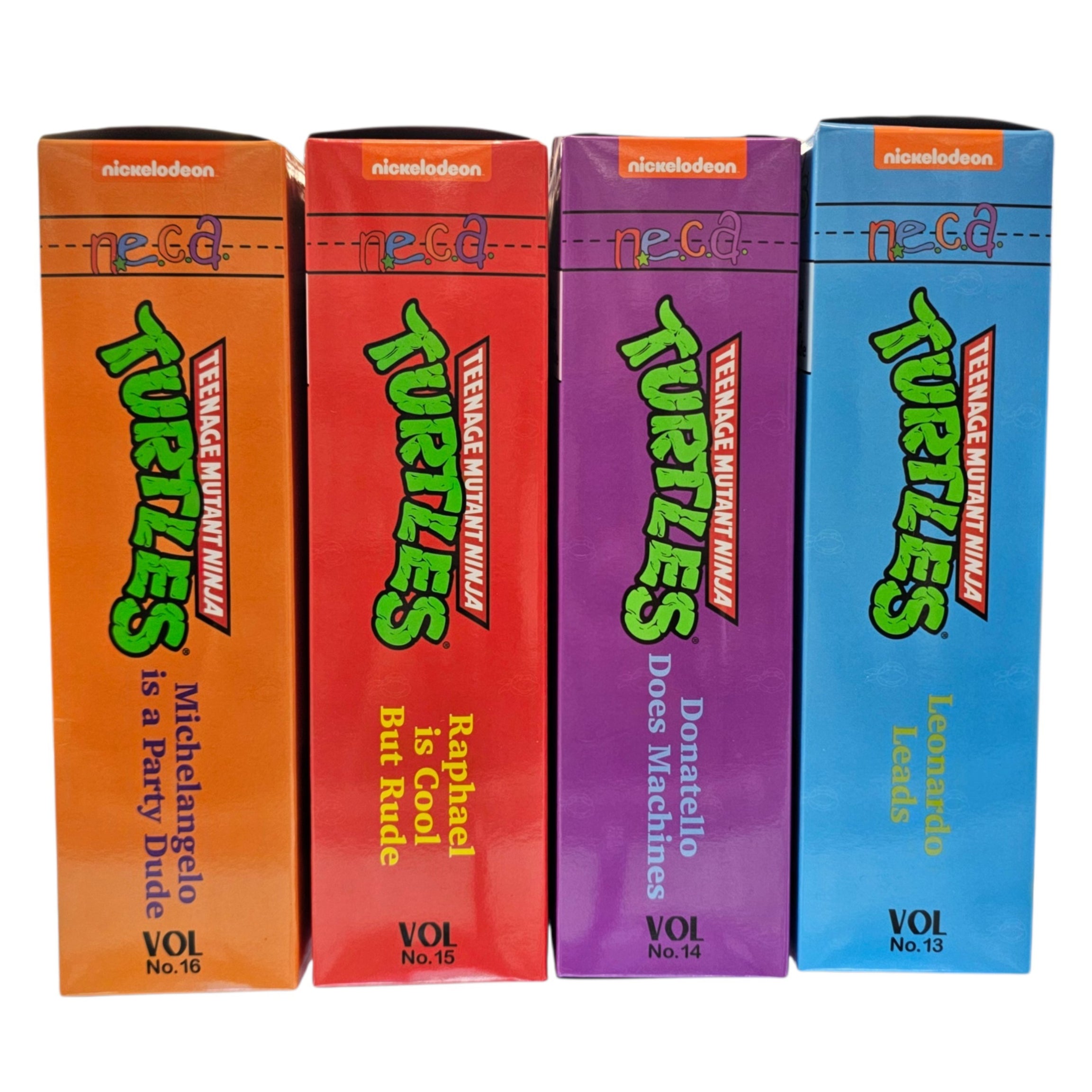 NECA Teenage Mutant Ninja Turtles Pizza Club VHS Action Figure Set