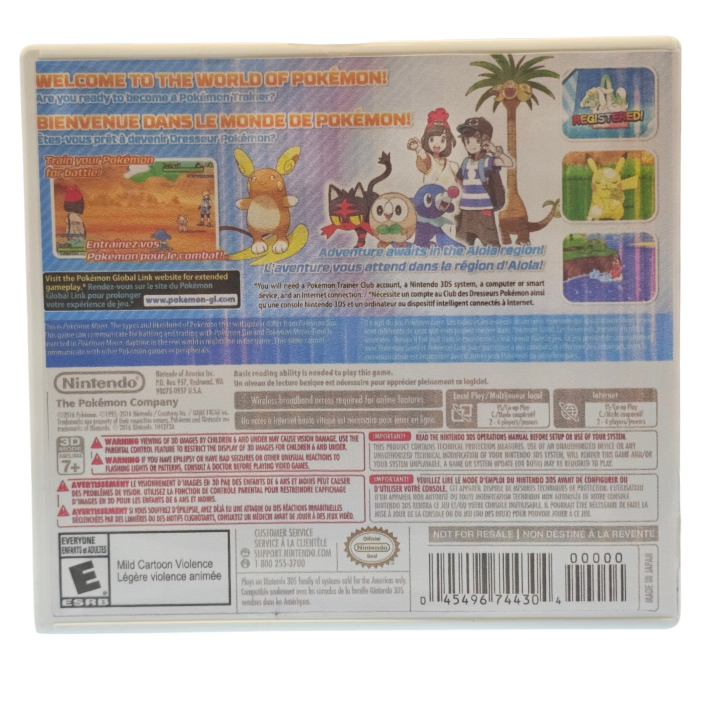 Nintendo DS Pokémon Moon (REPRO Box Insert, In Box)