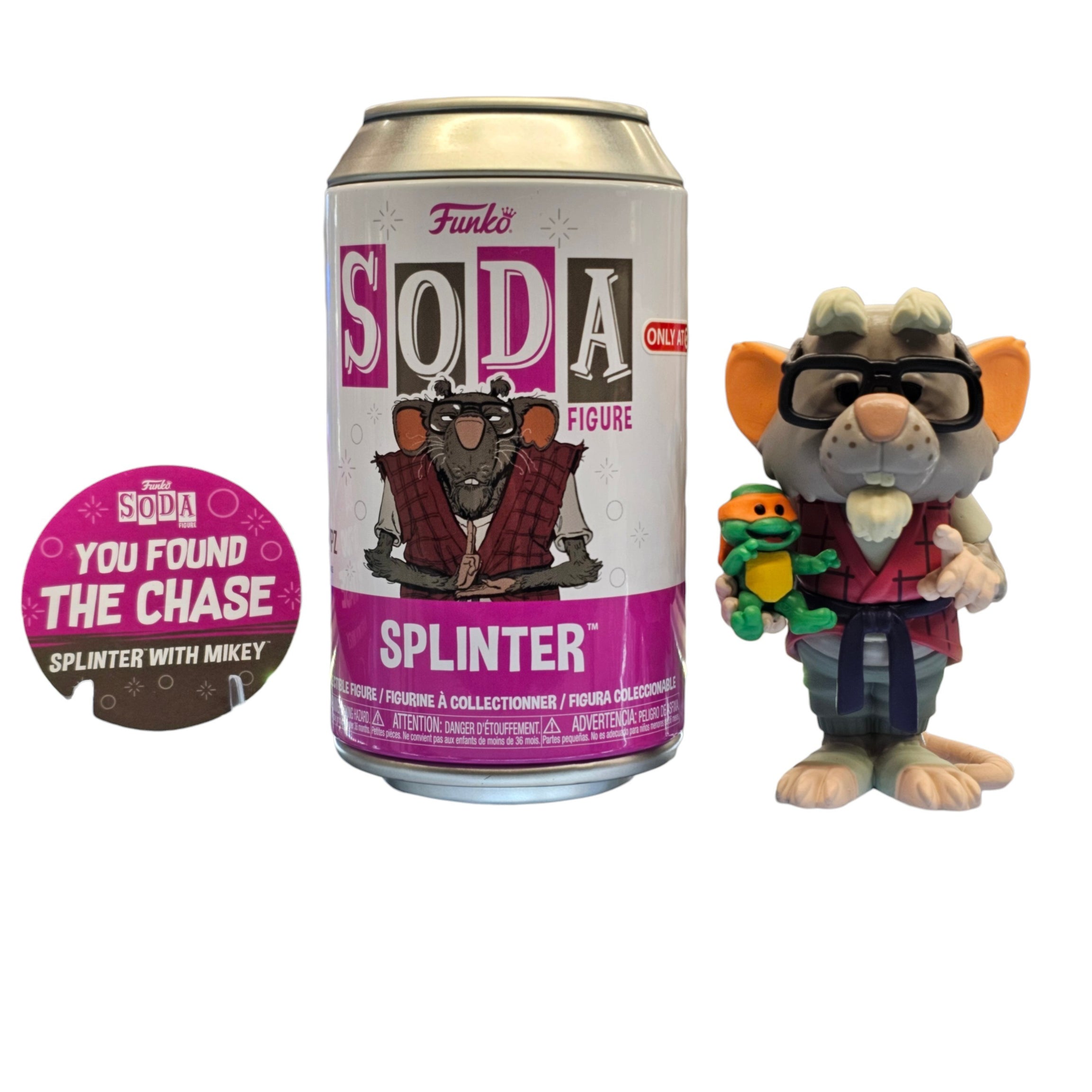 Funko Soda Teenage Mutant Ninja Turtles Mutant Mayhem Splinter Holding Mikey Target Exclusive Chase Edition