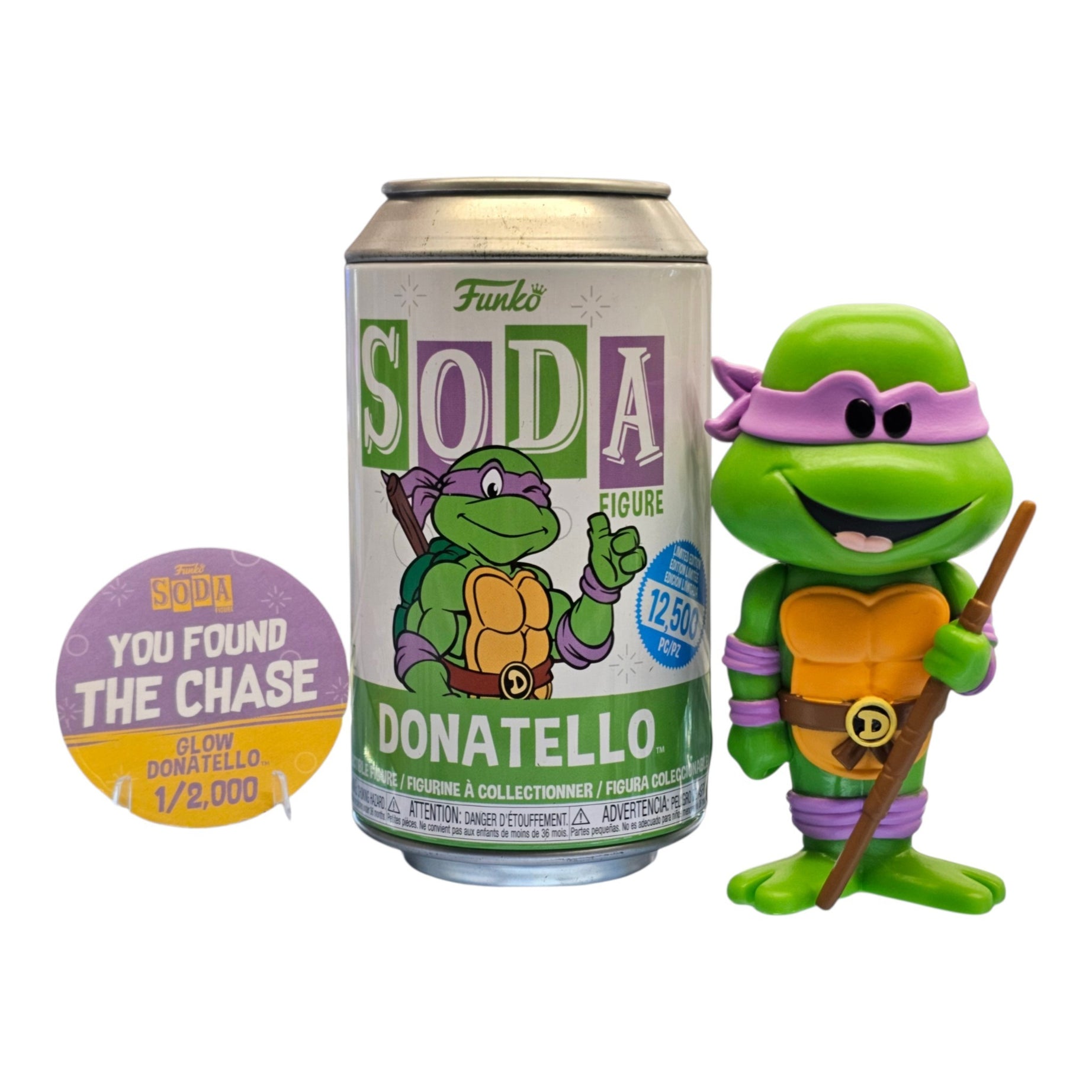 Funko Soda Teenage Mutant Ninja Turtles Donatello Glow In The Dark Chase Edition 1 of 2,000