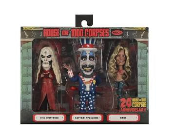Neca Reel Toys House of 1000 Corpses 20th Anniversary 3 Pack Bobble Heads
