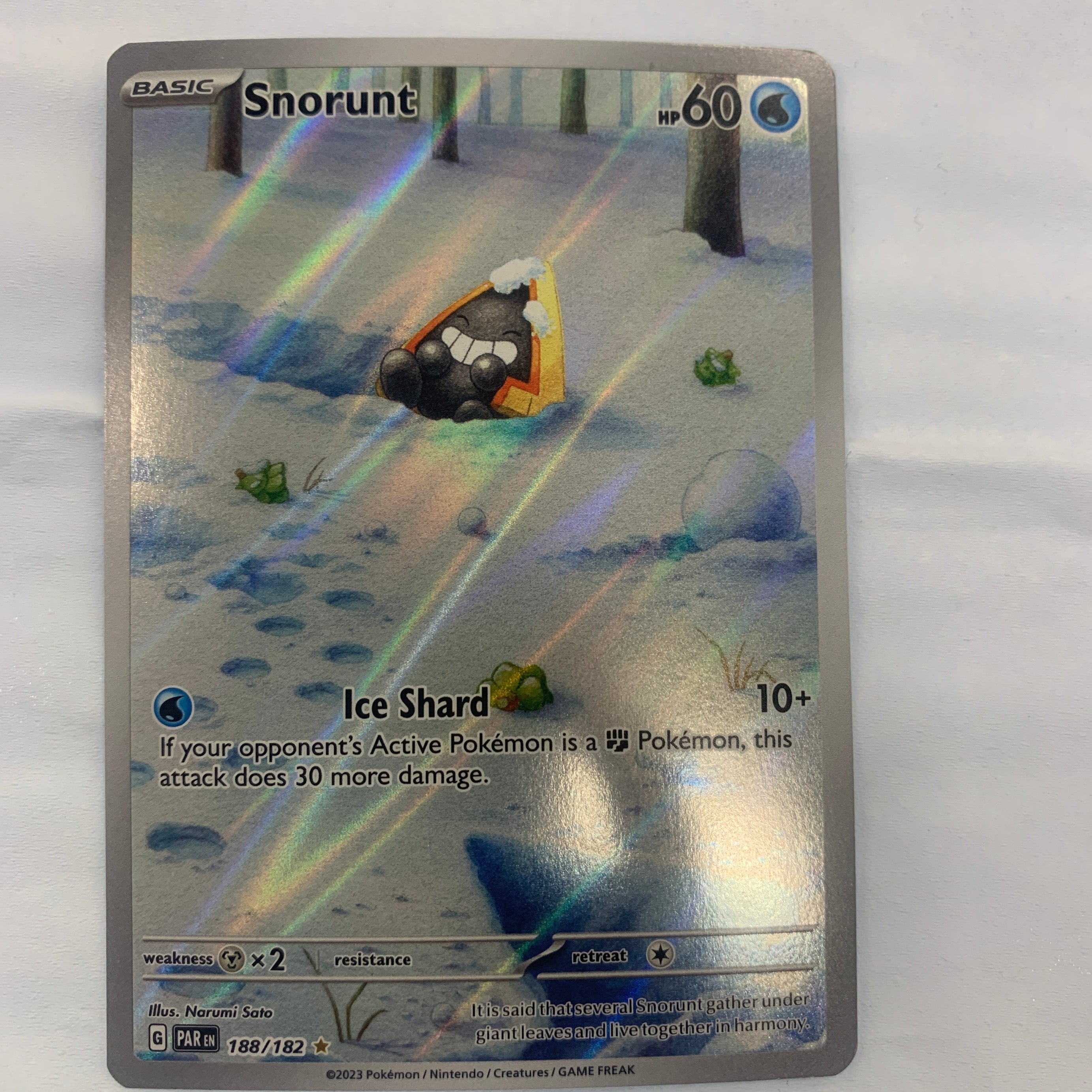 Pokémon TCG - Paradox Rift Snorunt 188/182 NM
