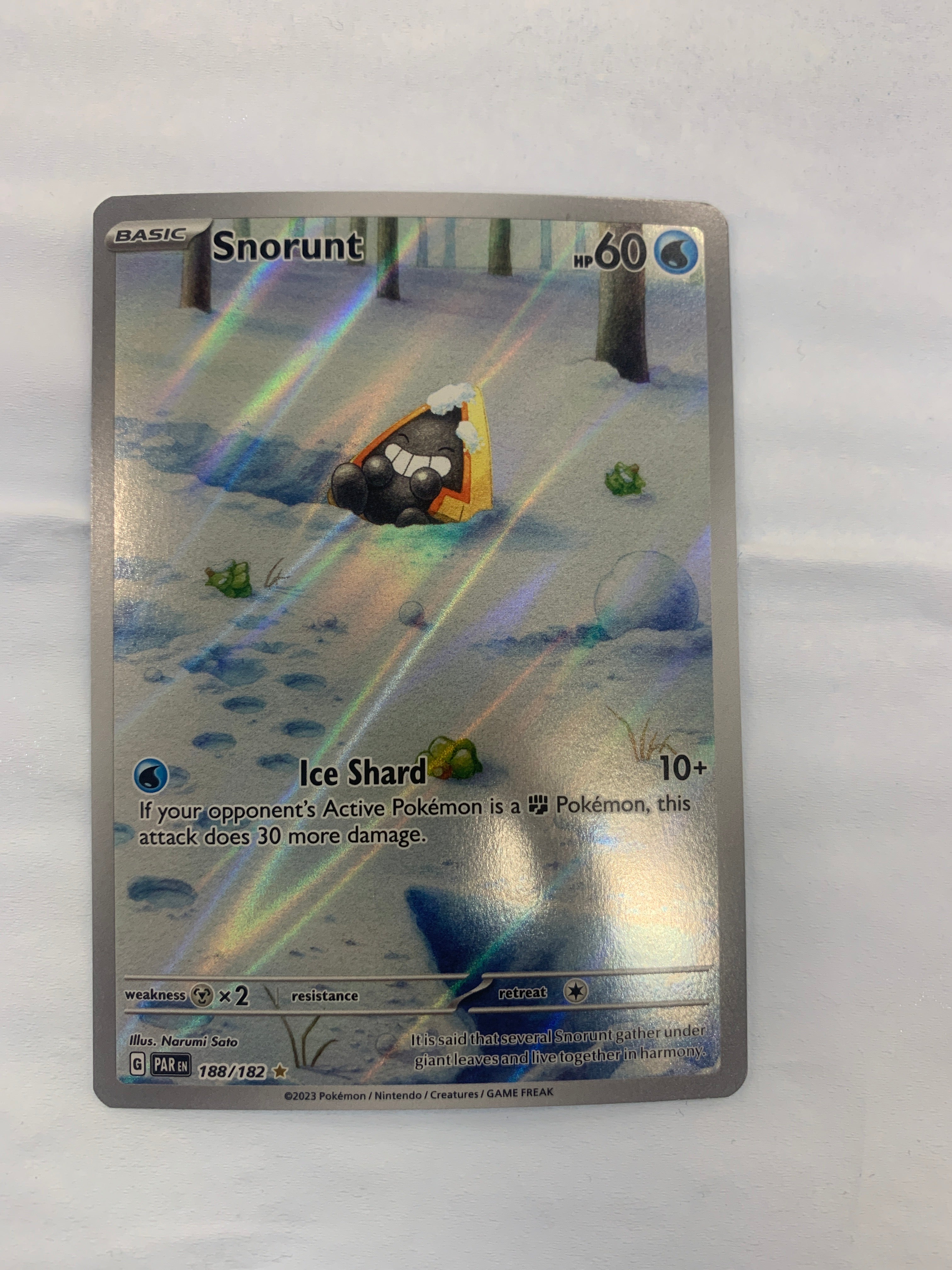 Pokémon TCG - Paradox Rift Snorunt 188/182 NM