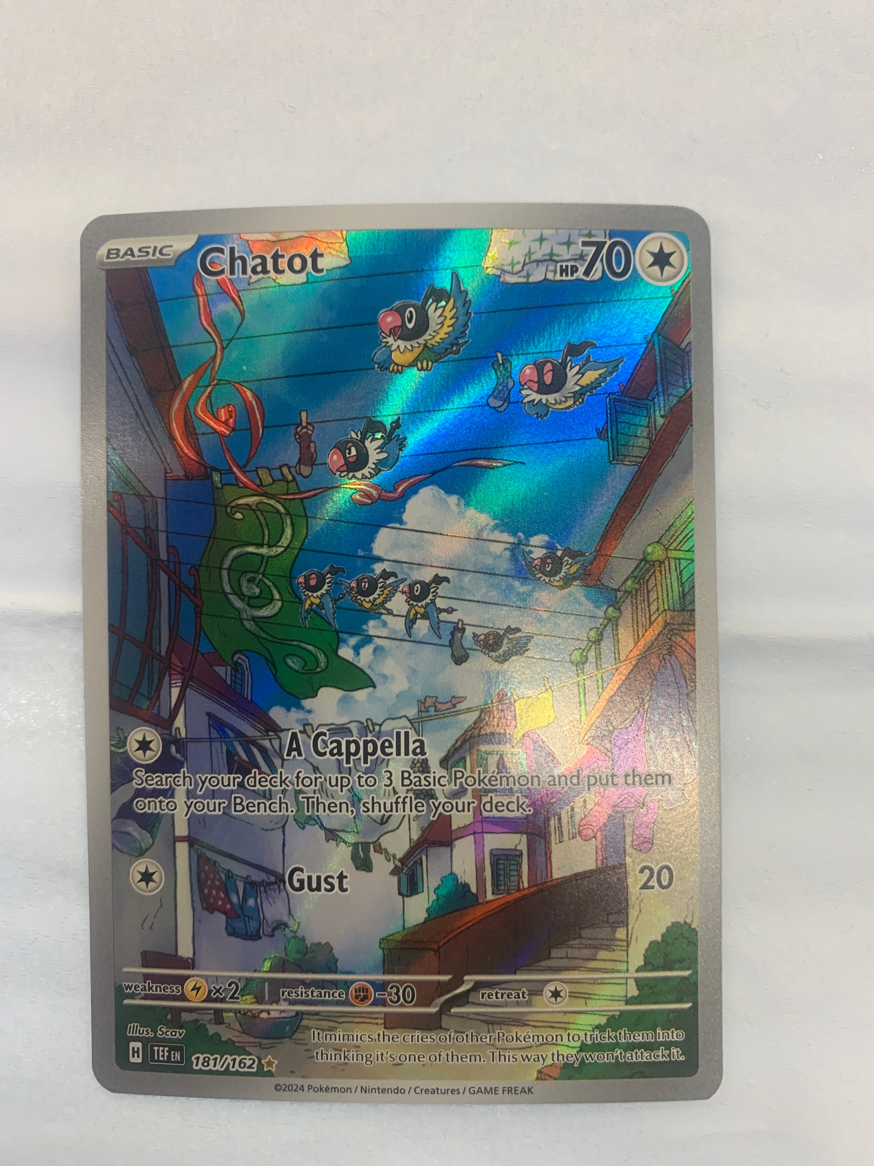 Pokémon TCG - Temporal Forces Chatot 181/162 NM