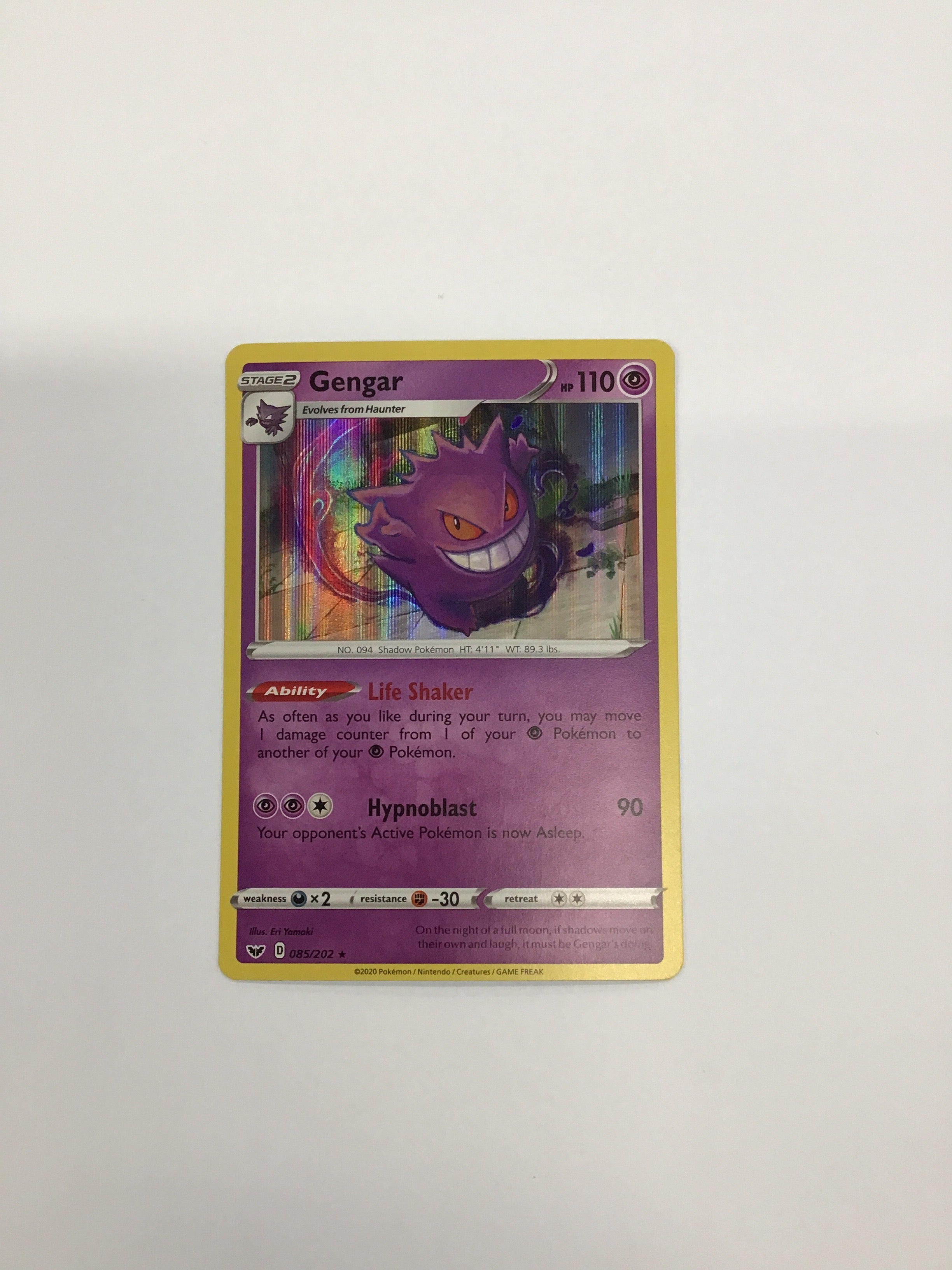 Pokémon TCG - Sword and Shield Promo Cards Gengar (Holo) 085/202 NM