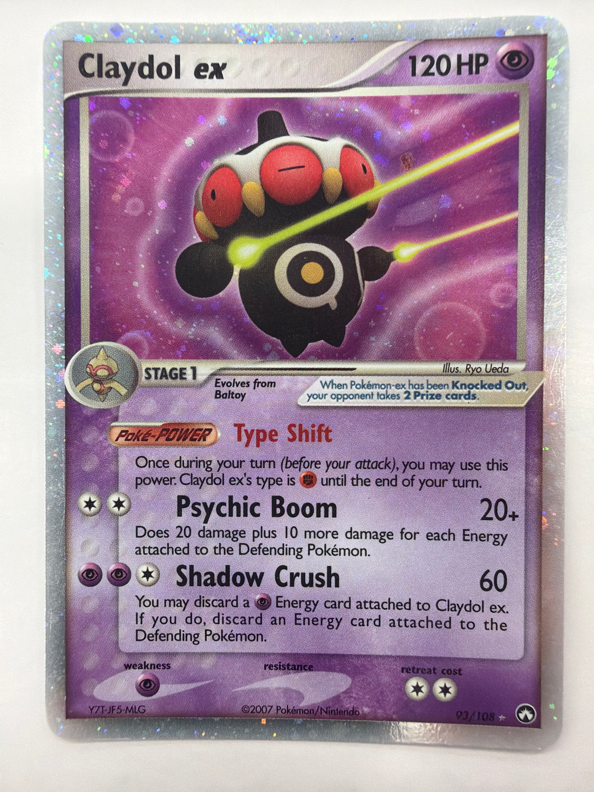 Pokémon TCG - EX Power Keeper Claydol ex 93/108 Holo LP