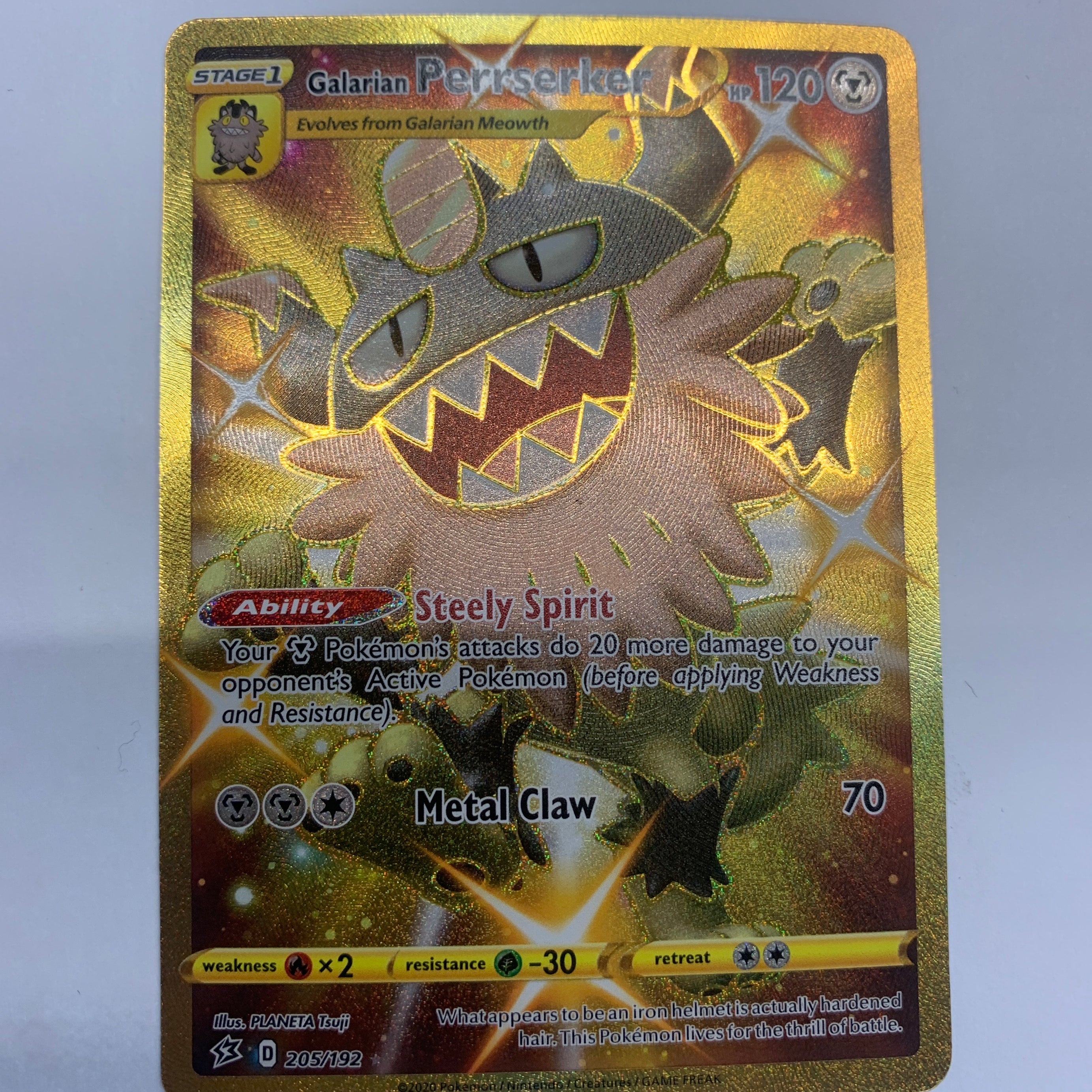 Pokémon TCG - Rebel Clash Galarian Perrserker 205/192 NM