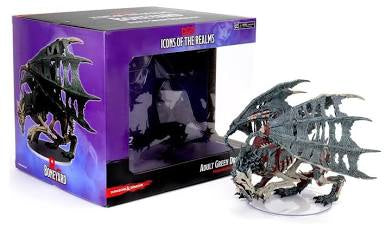 NECA Wizkids Dungeons & Dragons (D&D) Icons of the Realms- Adult Green Dracolich Premium Set