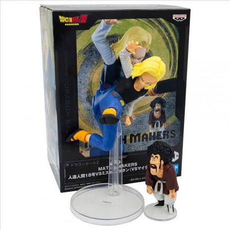 Bandai Banpresto Dragon Ball Z Match Makers Android 18 vs Mr Satan Statue