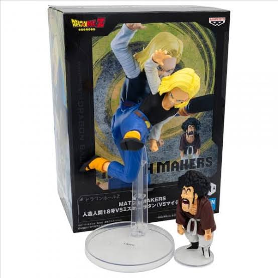 Bandai Banpresto Dragon Ball Z Match Makers Android 18 vs Mr Satan Statue
