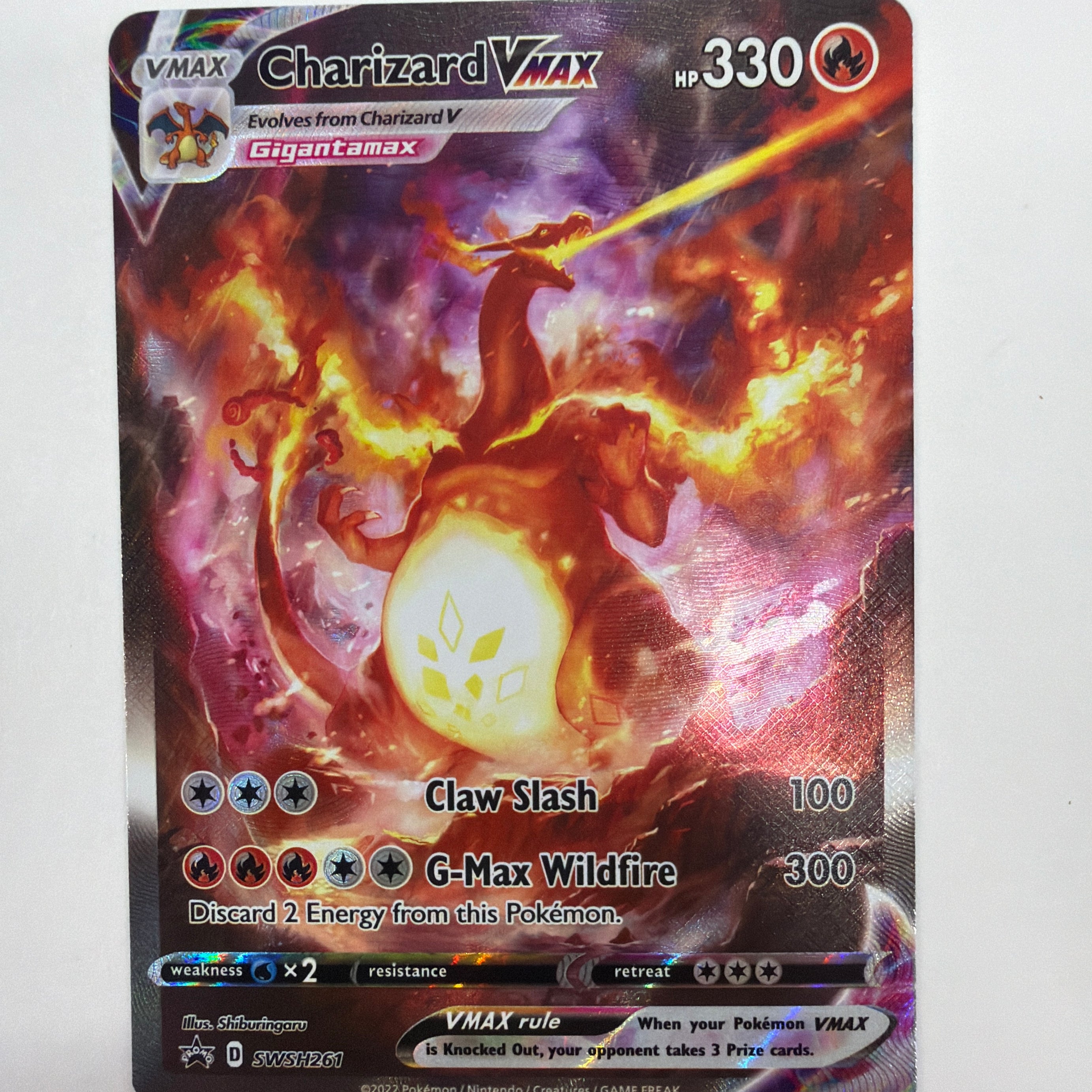 Pokémon TCG - Sword & Shield Promo Charizard VMAX SWSH261 NM