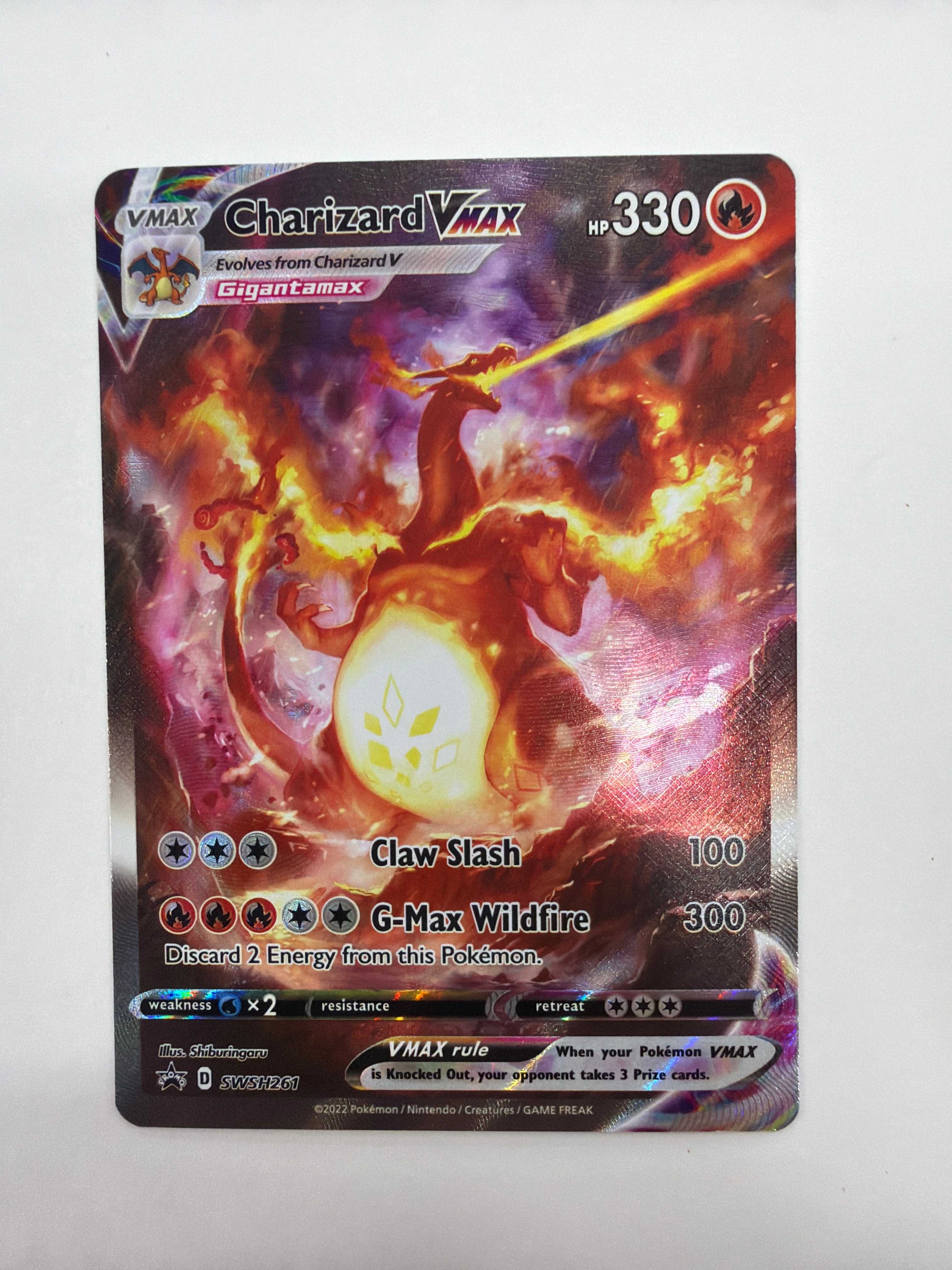 Pokémon TCG - Sword & Shield Promo Charizard VMAX SWSH261 NM