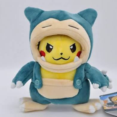 Pokémon Pikachu Wearing Snorlax Poncho Plush