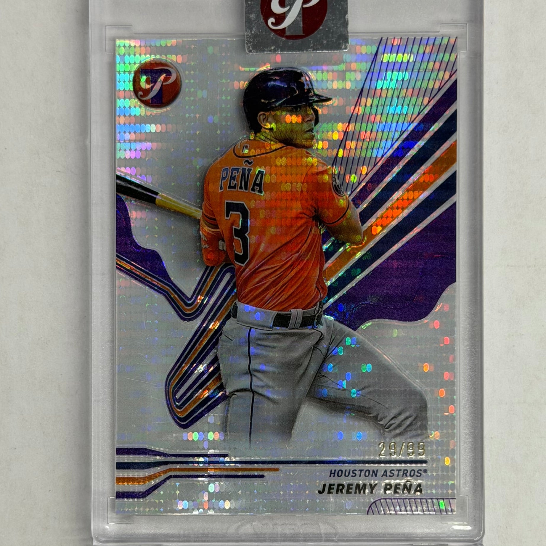 2024 Topps Pristine Baseball Jeremy Pena #118 Purple Refractor Numbered 29/99