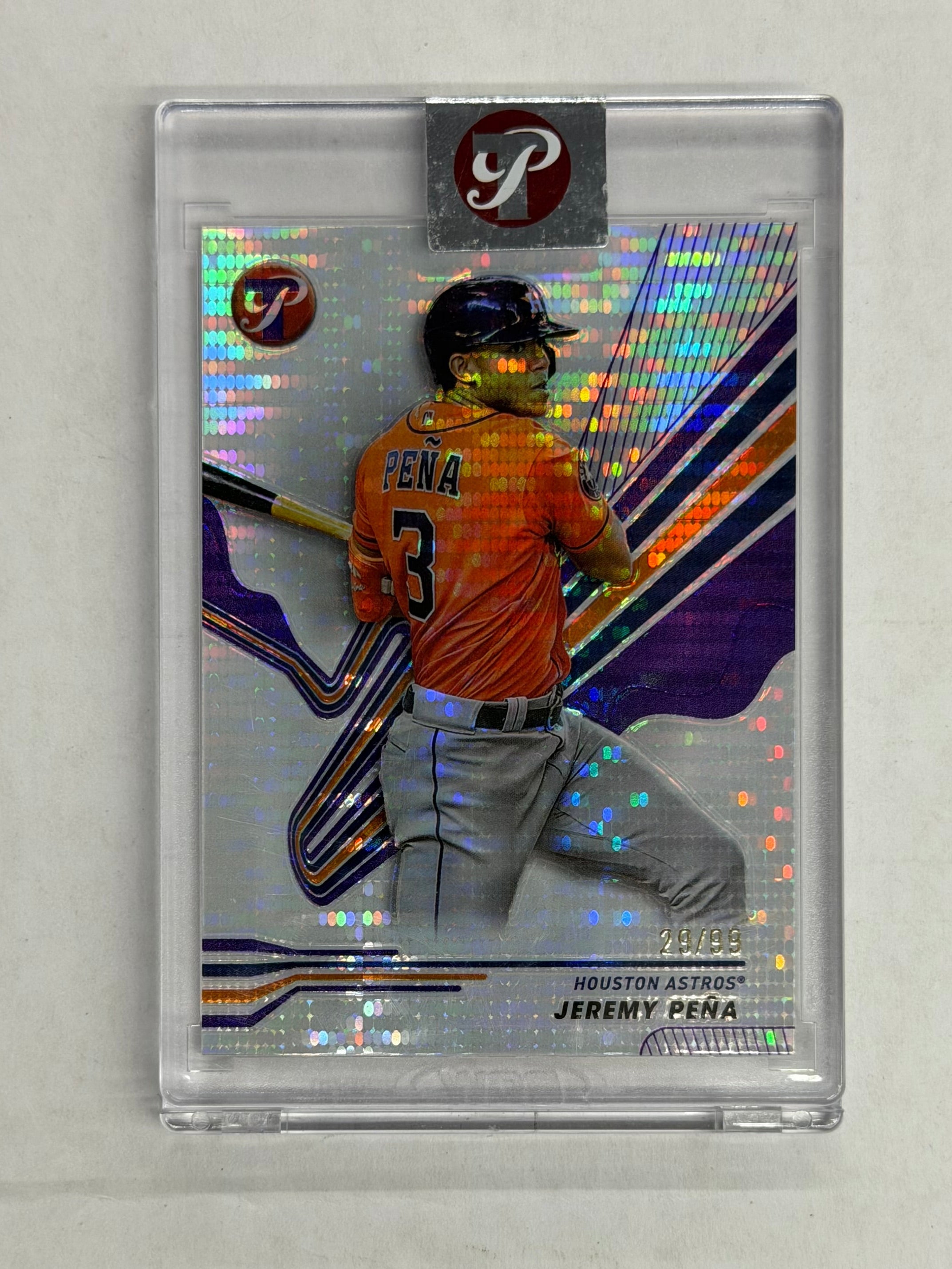 2024 Topps Pristine Baseball Jeremy Pena #118 Purple Refractor Numbered 29/99
