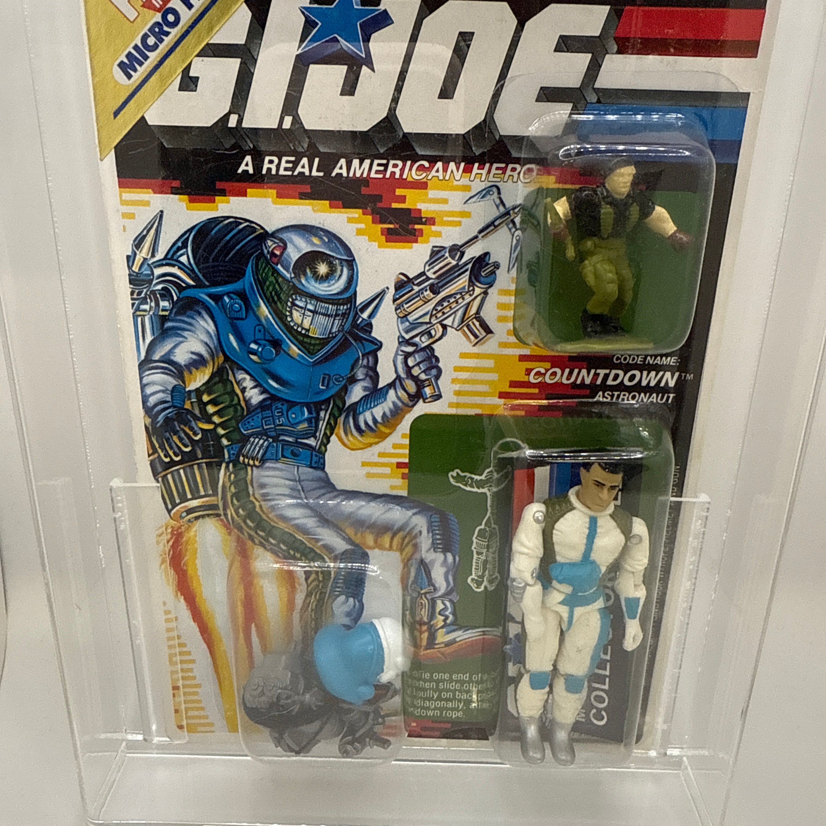 Hasbro G.I. Joe Vintage 1988 Code Name: Countdown Astronaut 34 Back Punched Card Action Figure