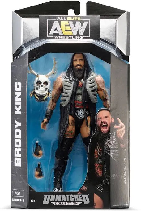 AEW Jazwares Unmatched Collection Series 8 Brody King Action Figure