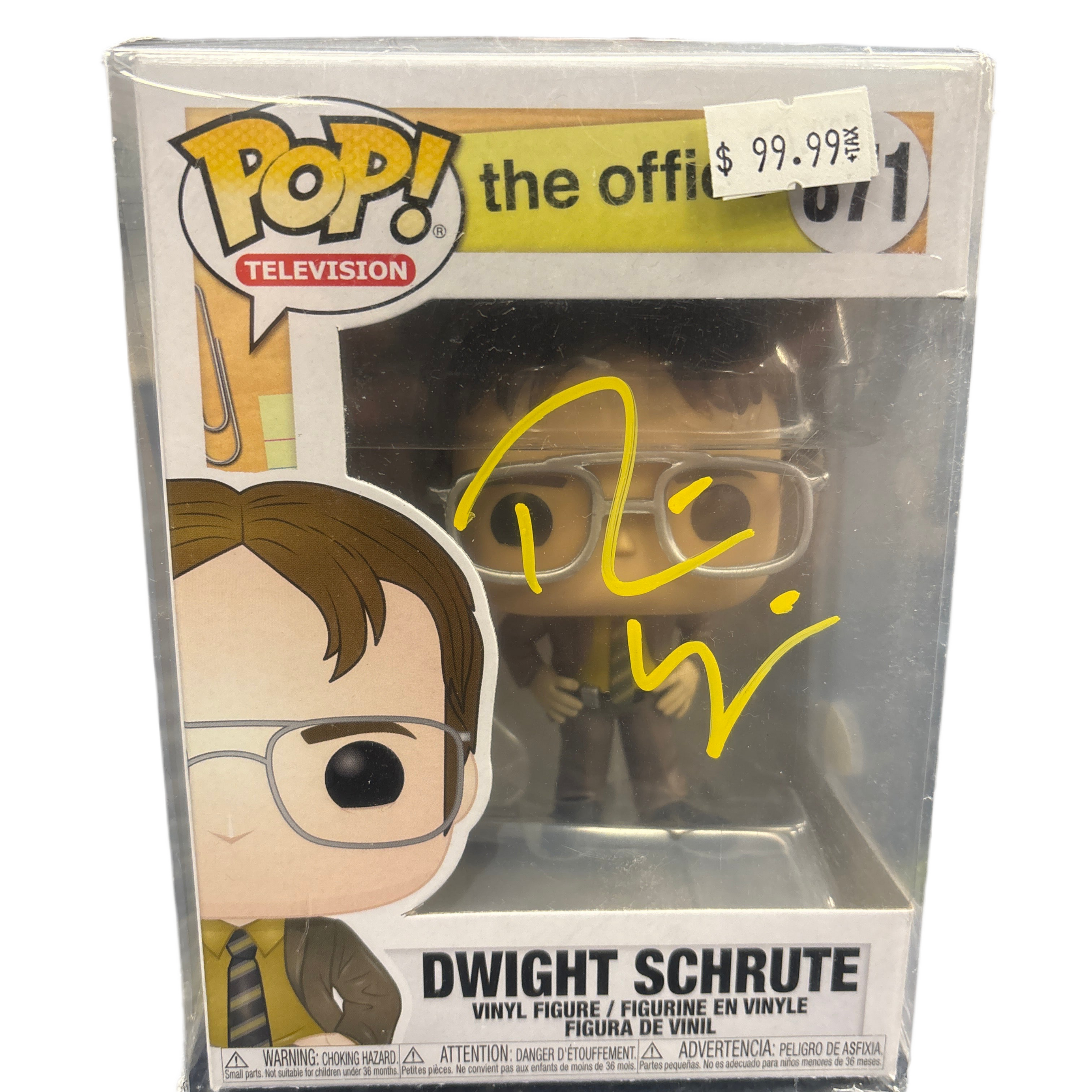 SIGNED Funko Pop! Television The Office Dwight Schrute #871