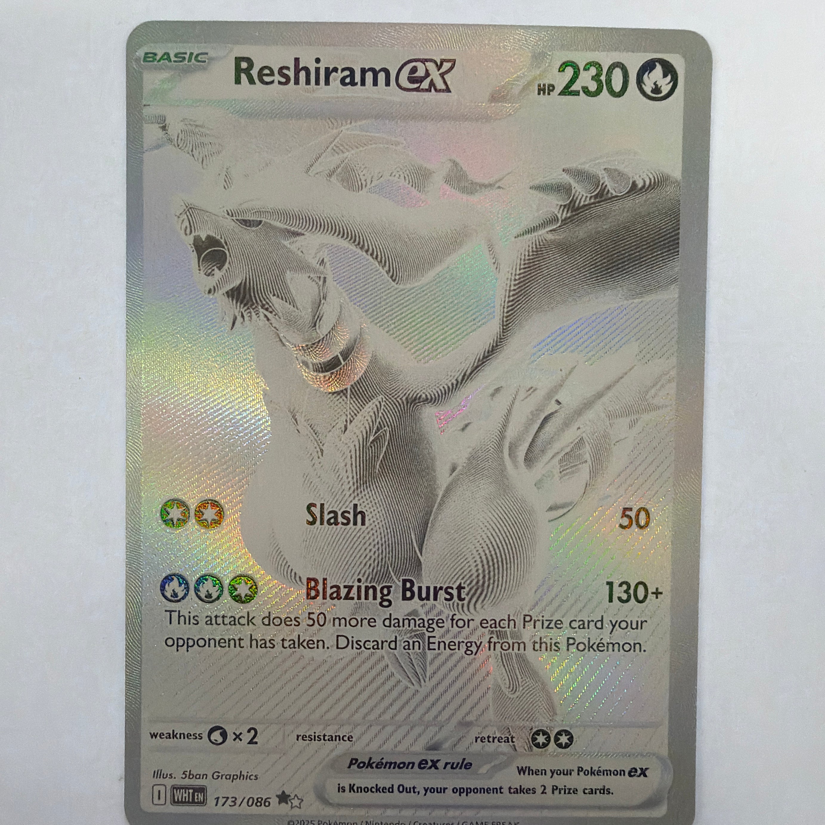 Pokémon TCG - White Flare Reshiram 173/086 NM