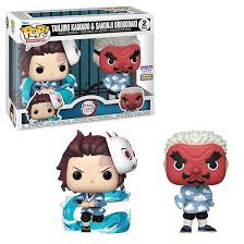 Funko Pop! Animation Demon Slayer Tanjiro Kamado and Sakonji Urokodaki Summer Convention 2023 2 Pack