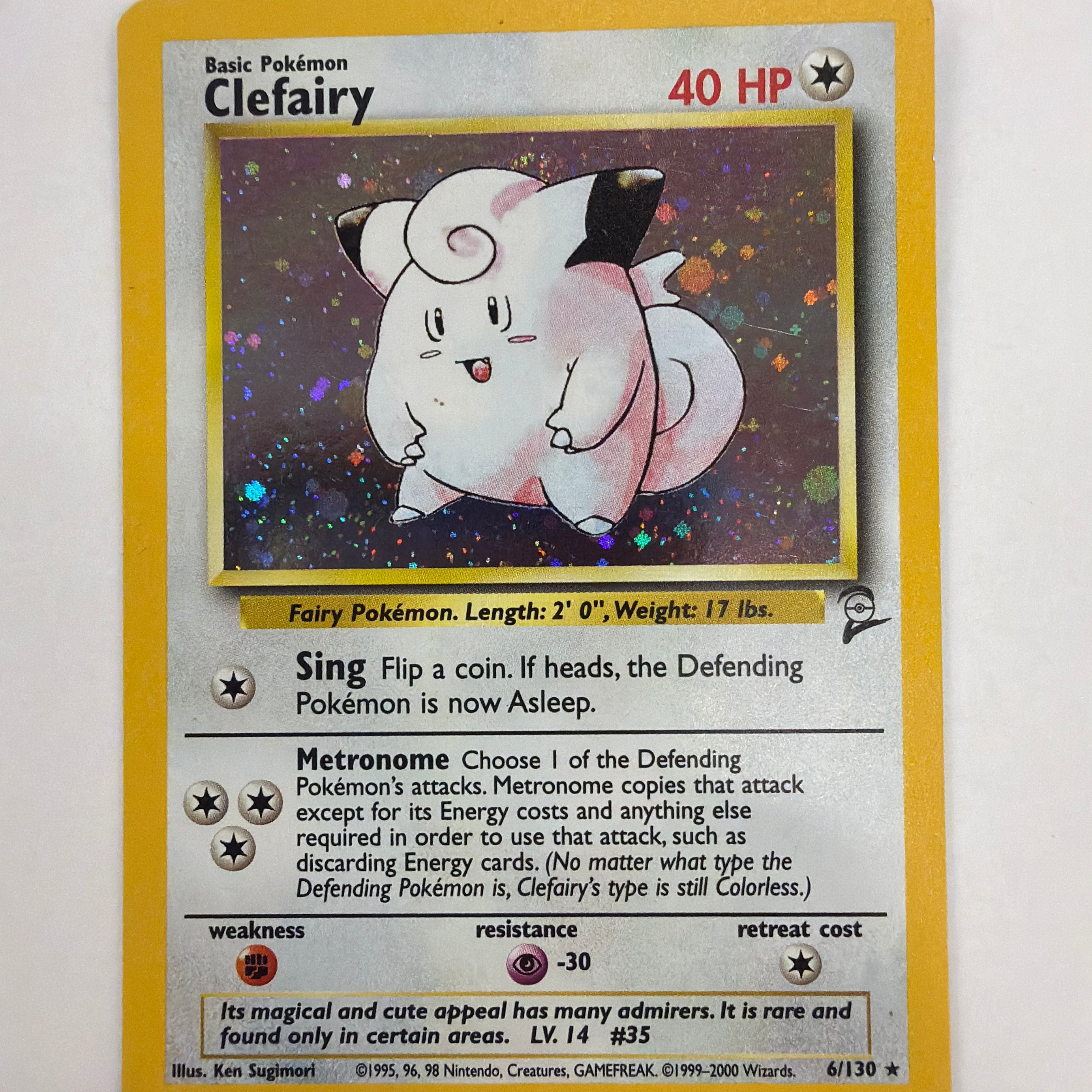 Pokémon TCG - Base Set 2 Clefairy Holo 6/130 NM