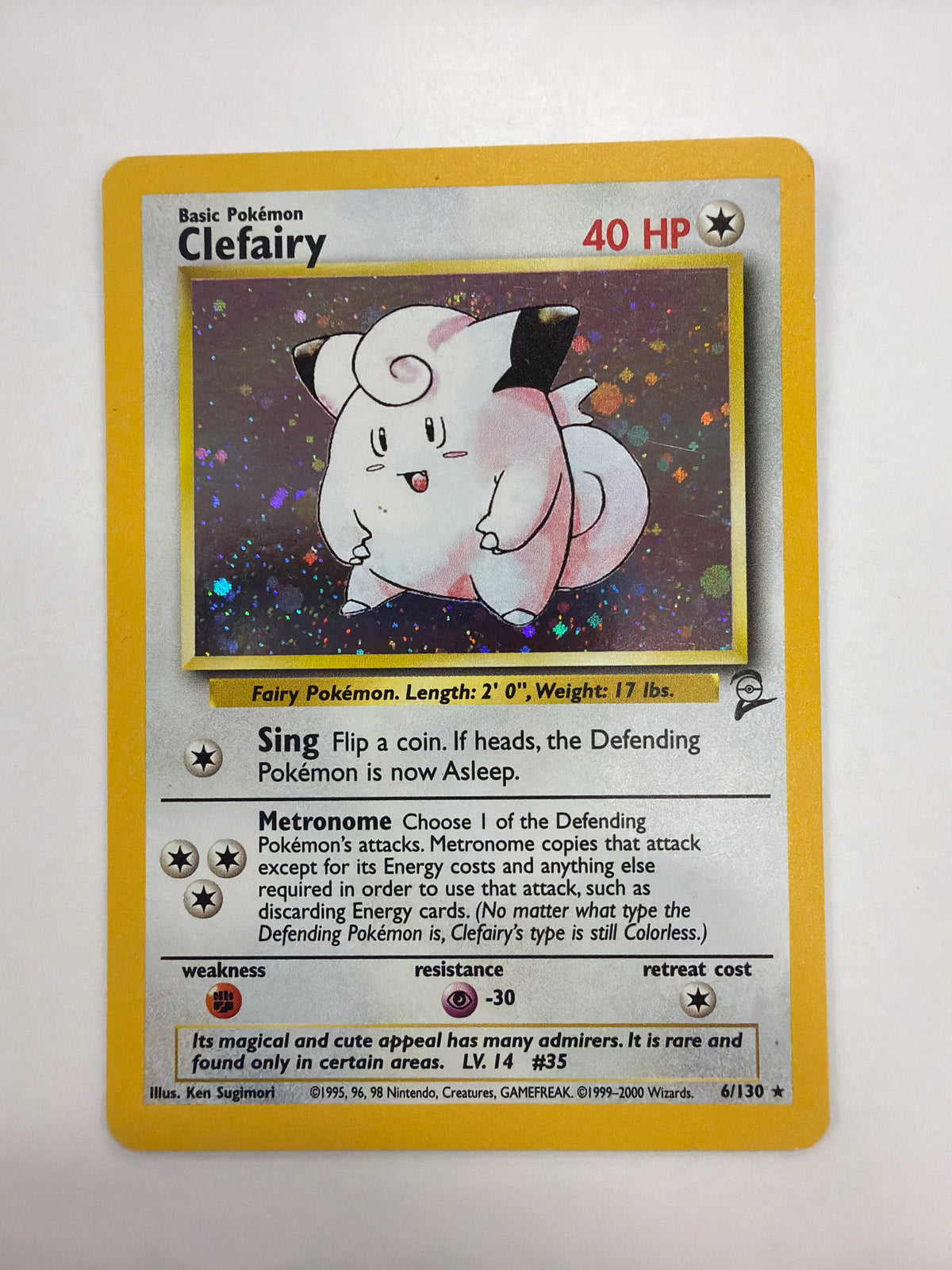Pokémon TCG - Base Set 2 Clefairy Holo 6/130 NM