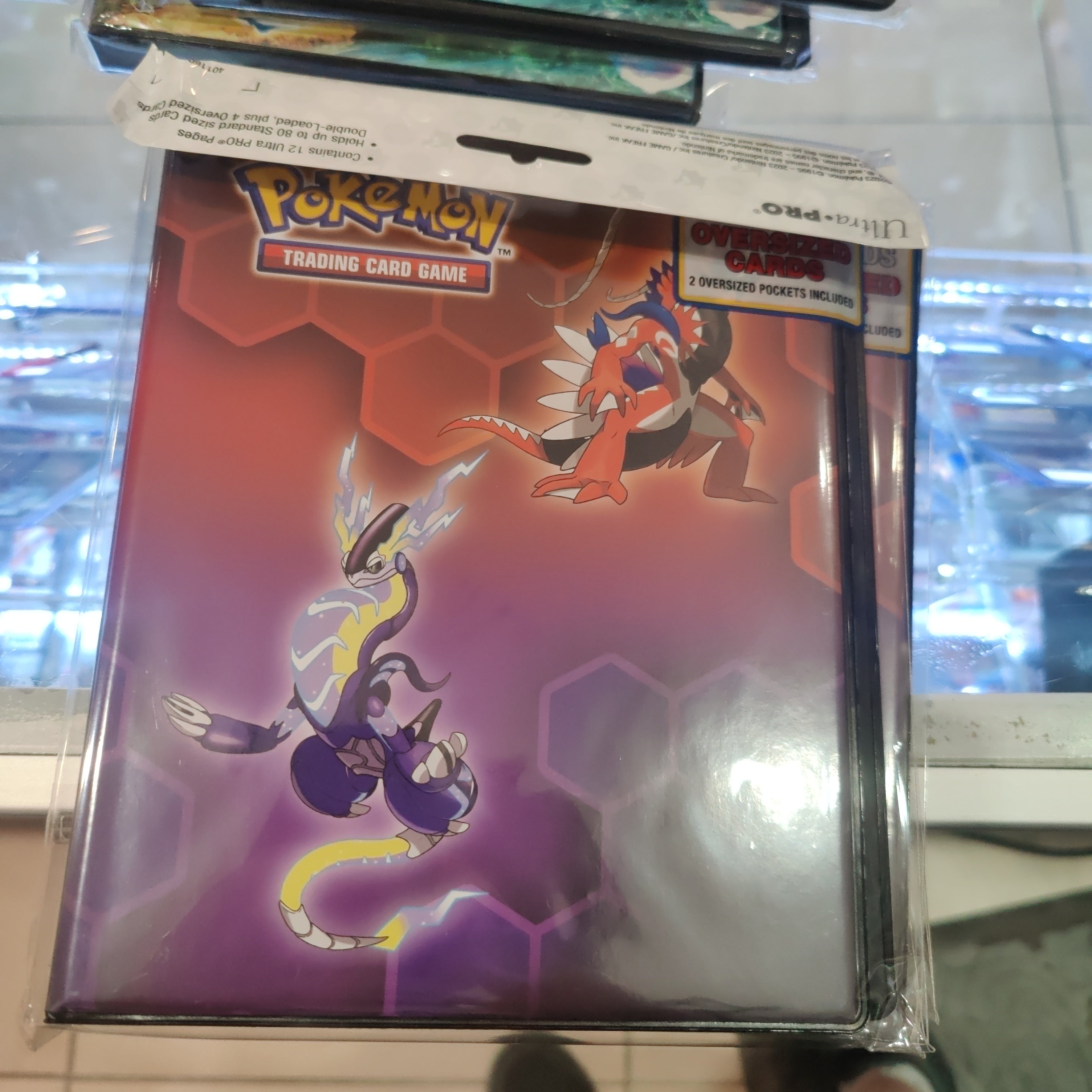 Pokemon TCG 4-Pocket Koraidon & Miraidon Binder True Believers Gaming and Collectibles Pokemon TCG 4-Pocket Koraidon & Miraidon Binder True Believers Gaming and Collectibles
