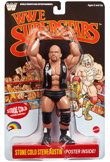 WWE Mattel LJN Superstars Series 2 Stone Cold Steve Austin Action Figure CHASE