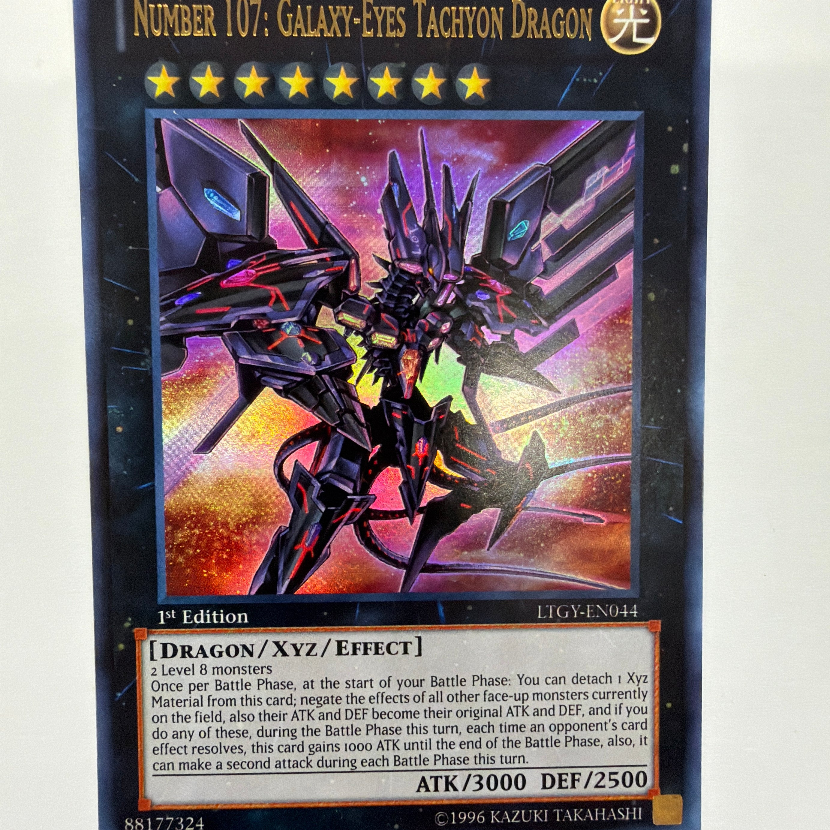 Yu-Gi-Oh! TCG - Lord of the Tachyon Galaxy Number 107: Galaxy-Eyes Tachyon Dragon LTGY-EN044 NM