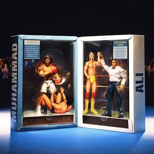 Wrestle Mania / Champions Boxer vs Wrestler Muhammad Ali Action Figures 2 Pack