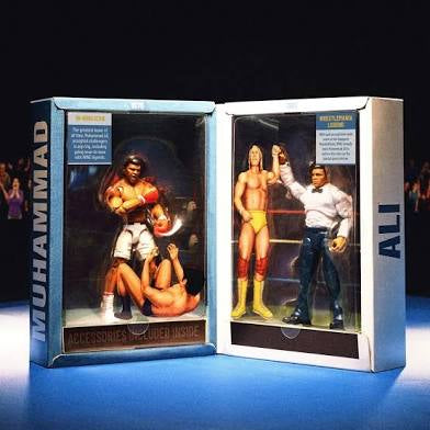 Wrestle Mania / Champions Boxer vs Wrestler Muhammad Ali Action Figures 2 Pack