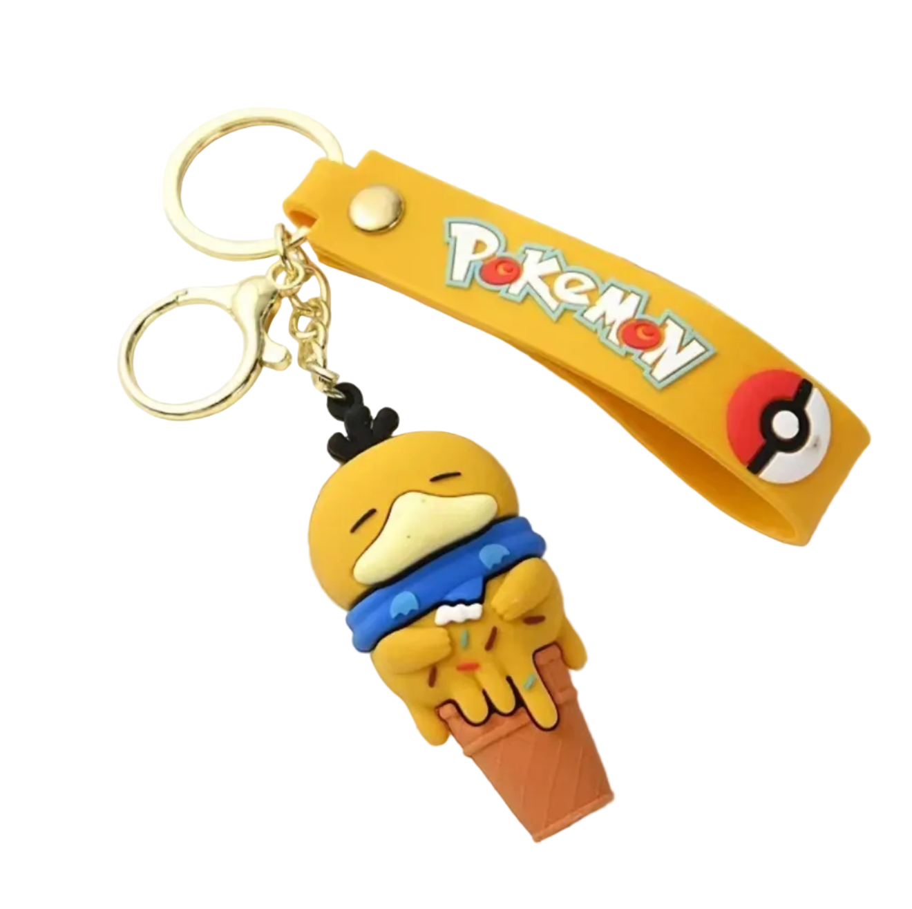 Pokémon Psyduck Ice Cream Cone Keychain