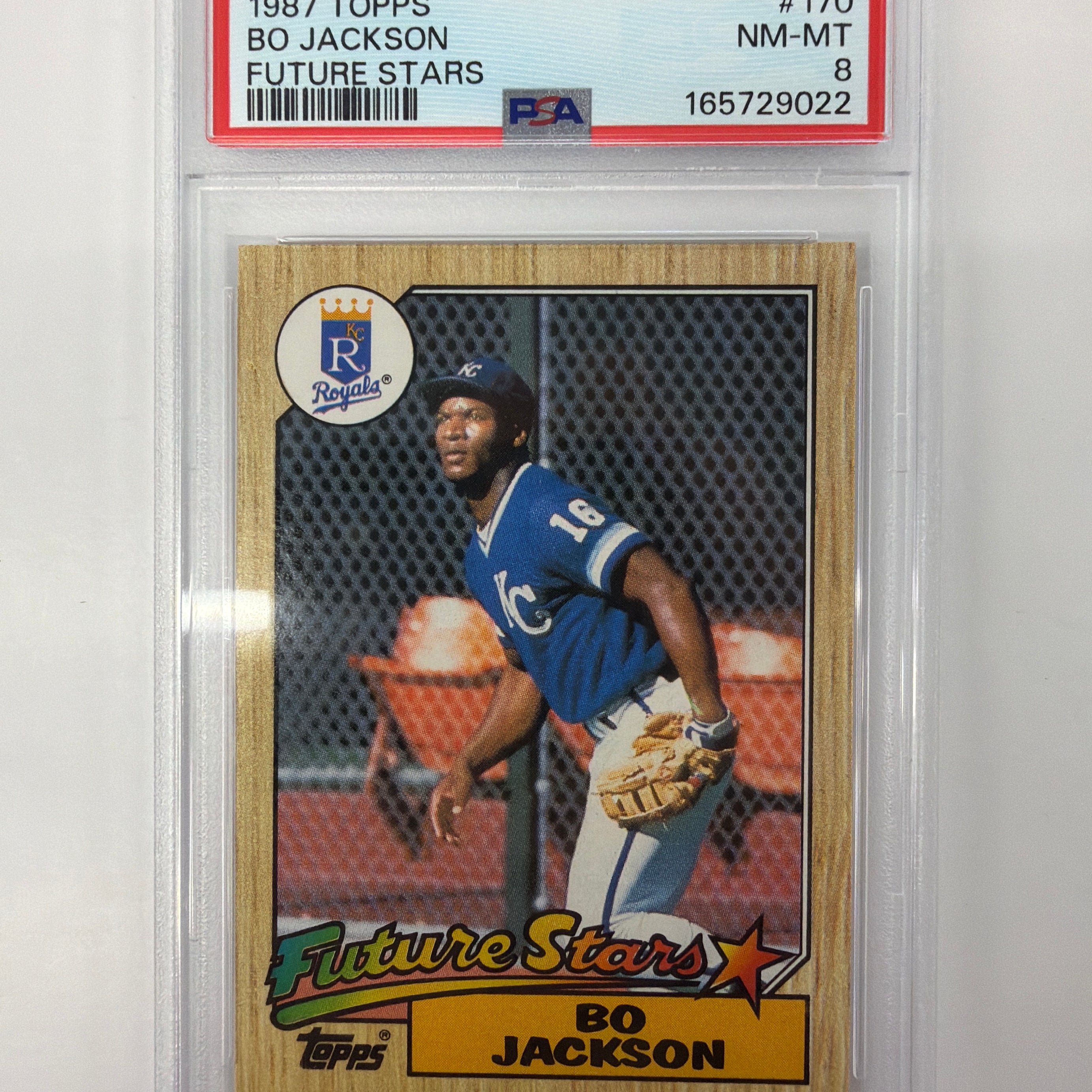 PSA NM-MT 8 1987 Topps Future Stars Bo Jackson 170