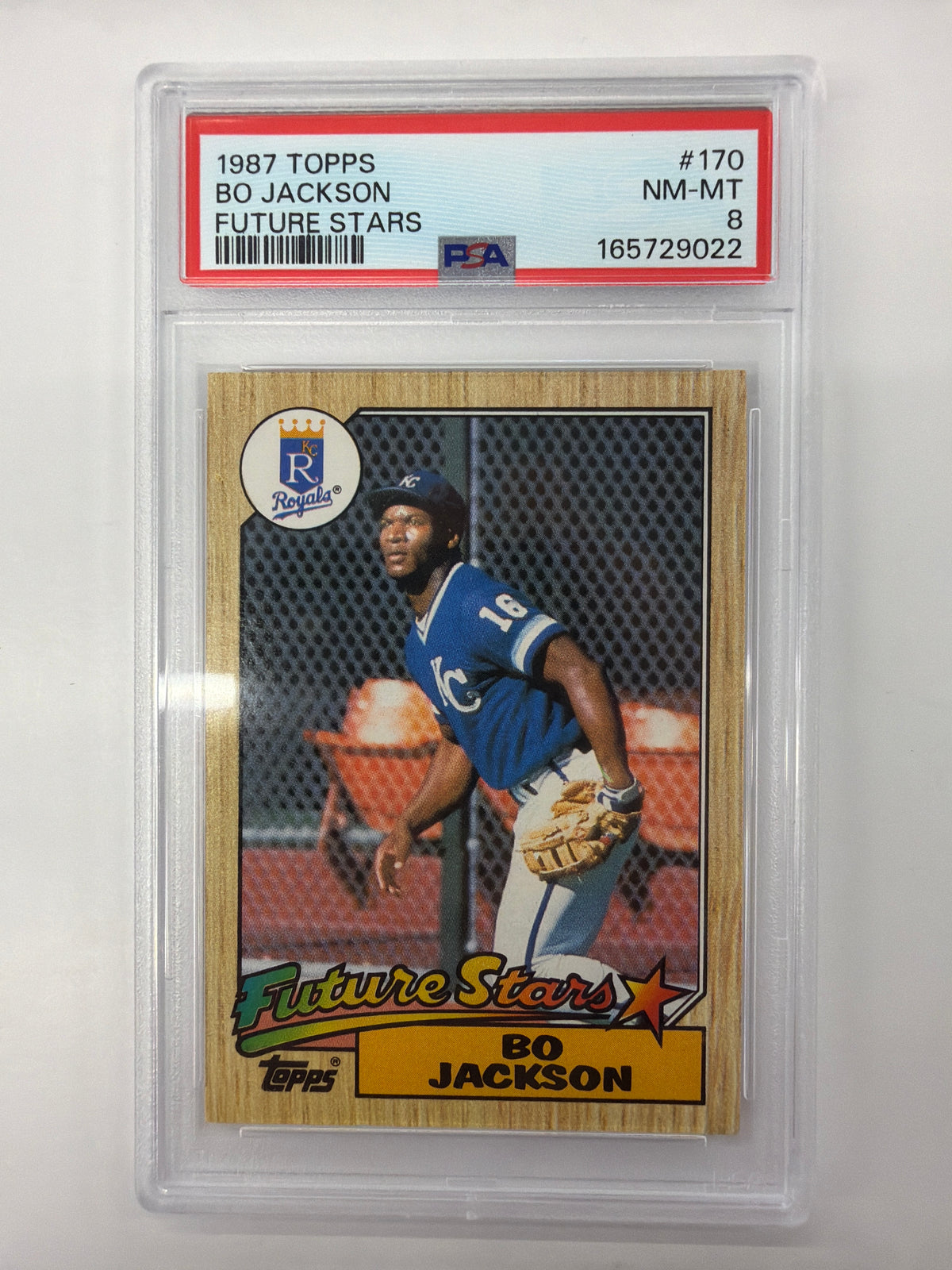 PSA NM-MT 8 1987 Topps Future Stars Bo Jackson 170