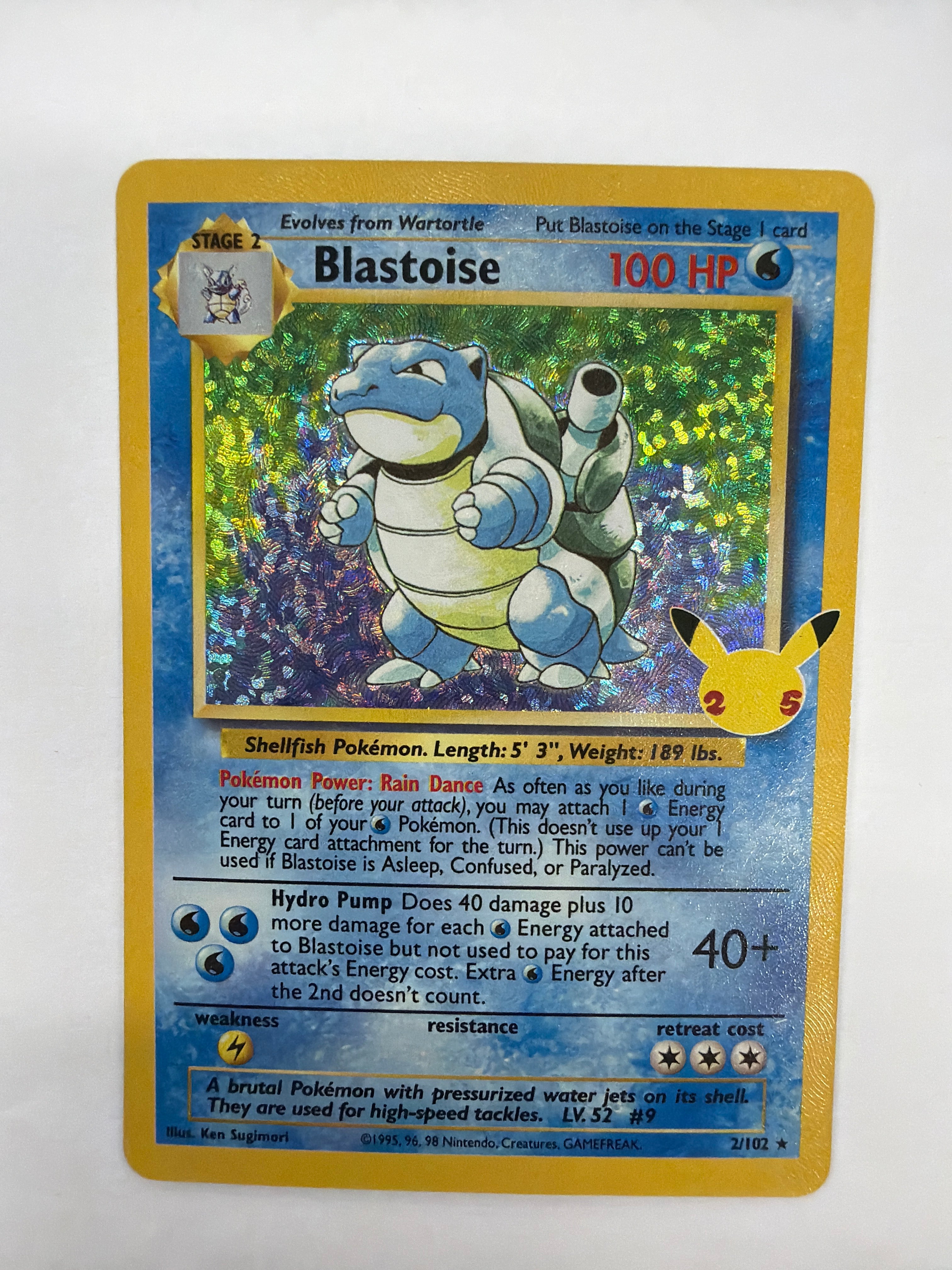 Pokémon TCG - Celebrations Blastoise 2/102 NM