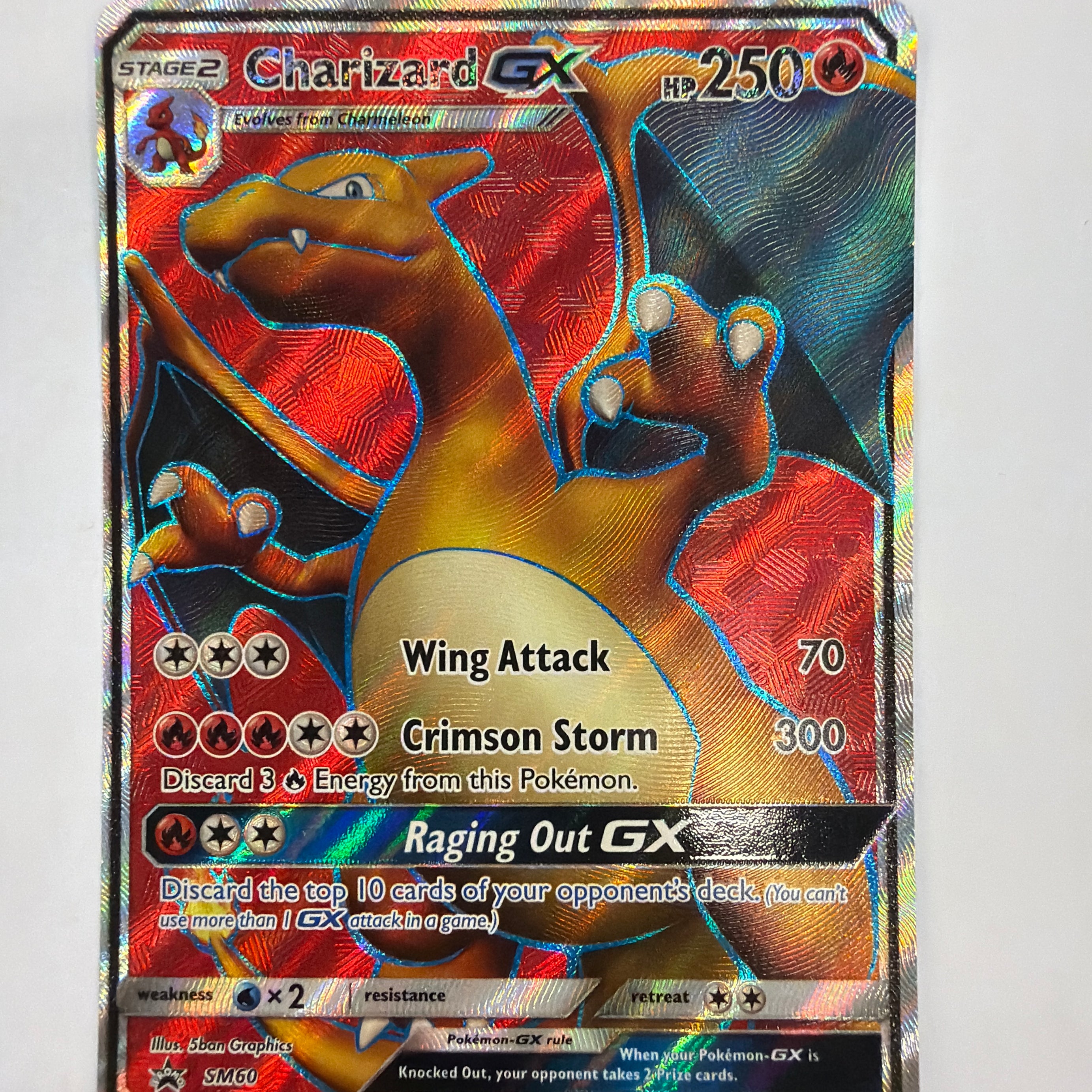 Pokémon TCG - Sun & Moon Promo Charizard GX SM60 DMG