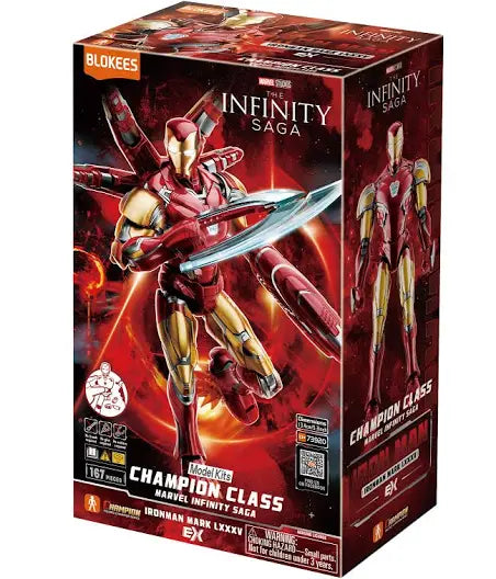 Blokees Marvel Studios The Infinity Saga Iron Man Mark LXXXV Champion Class Model Kit Action Figure
