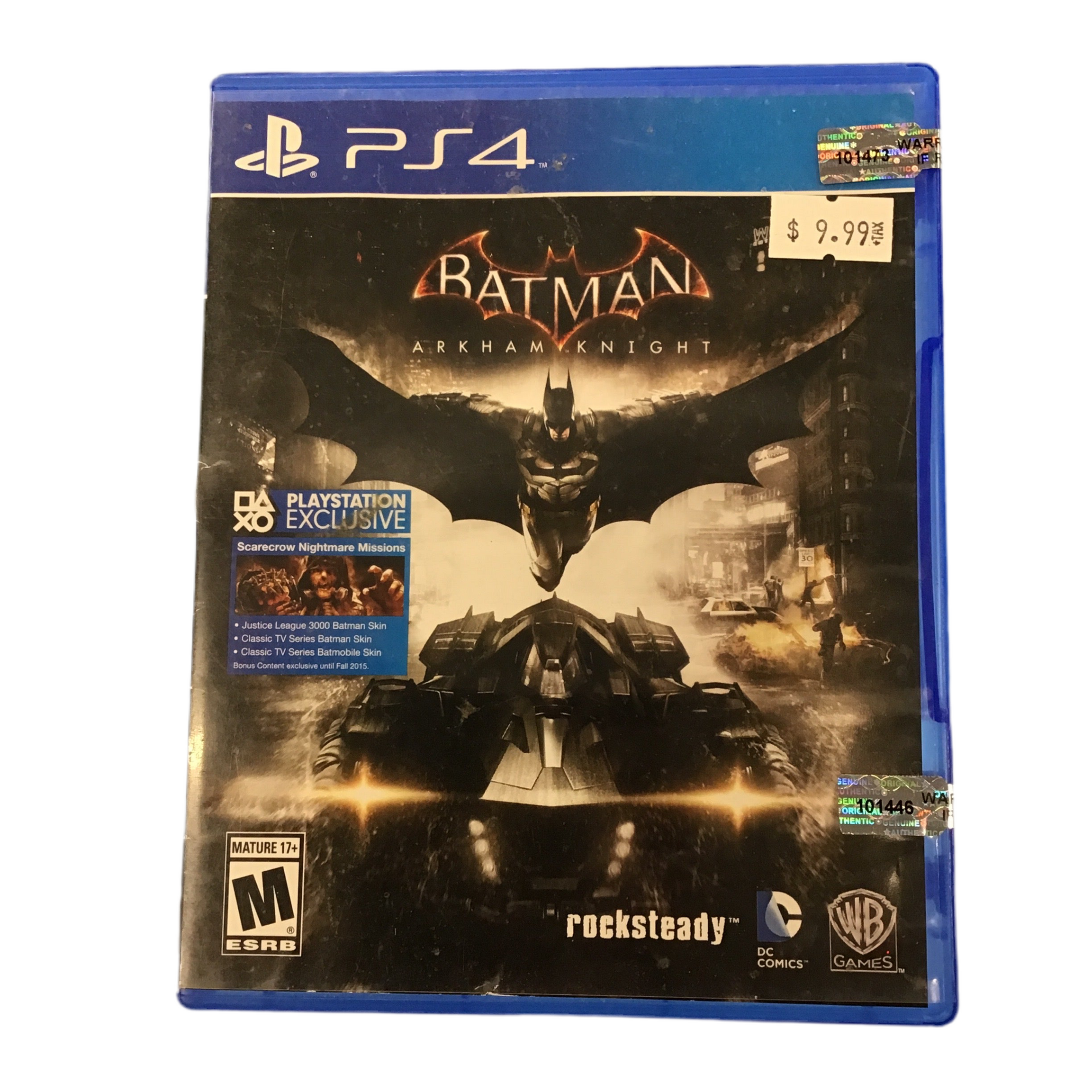 PS4 Batman Arkham Knight Video Game