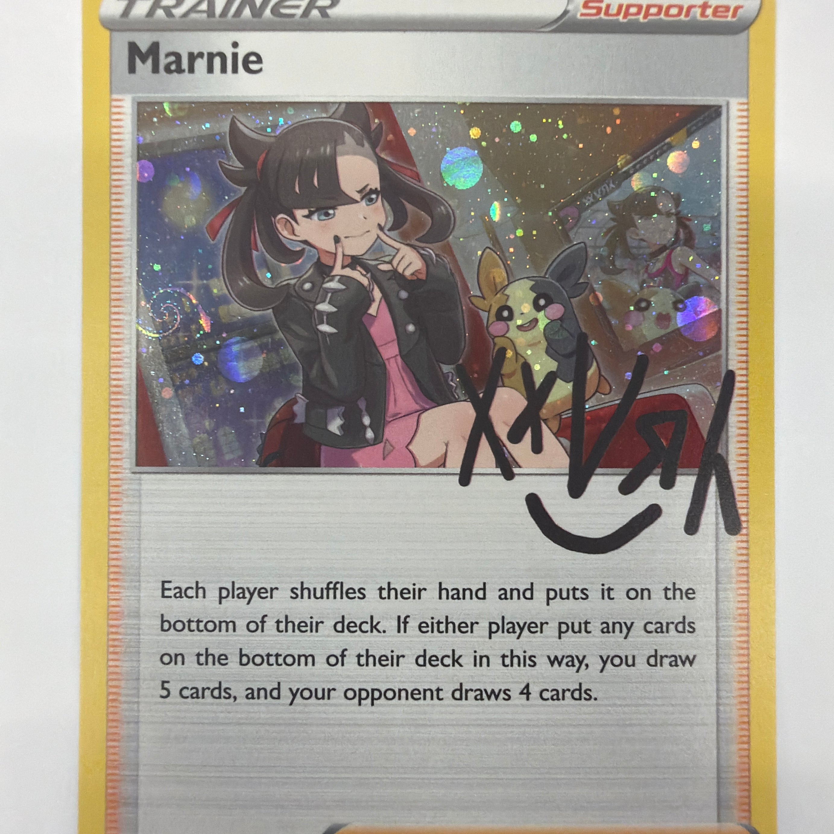 Pokémon TCG - Sword & Shield Promo Marnie SWSH120 Cosmo Holo NM