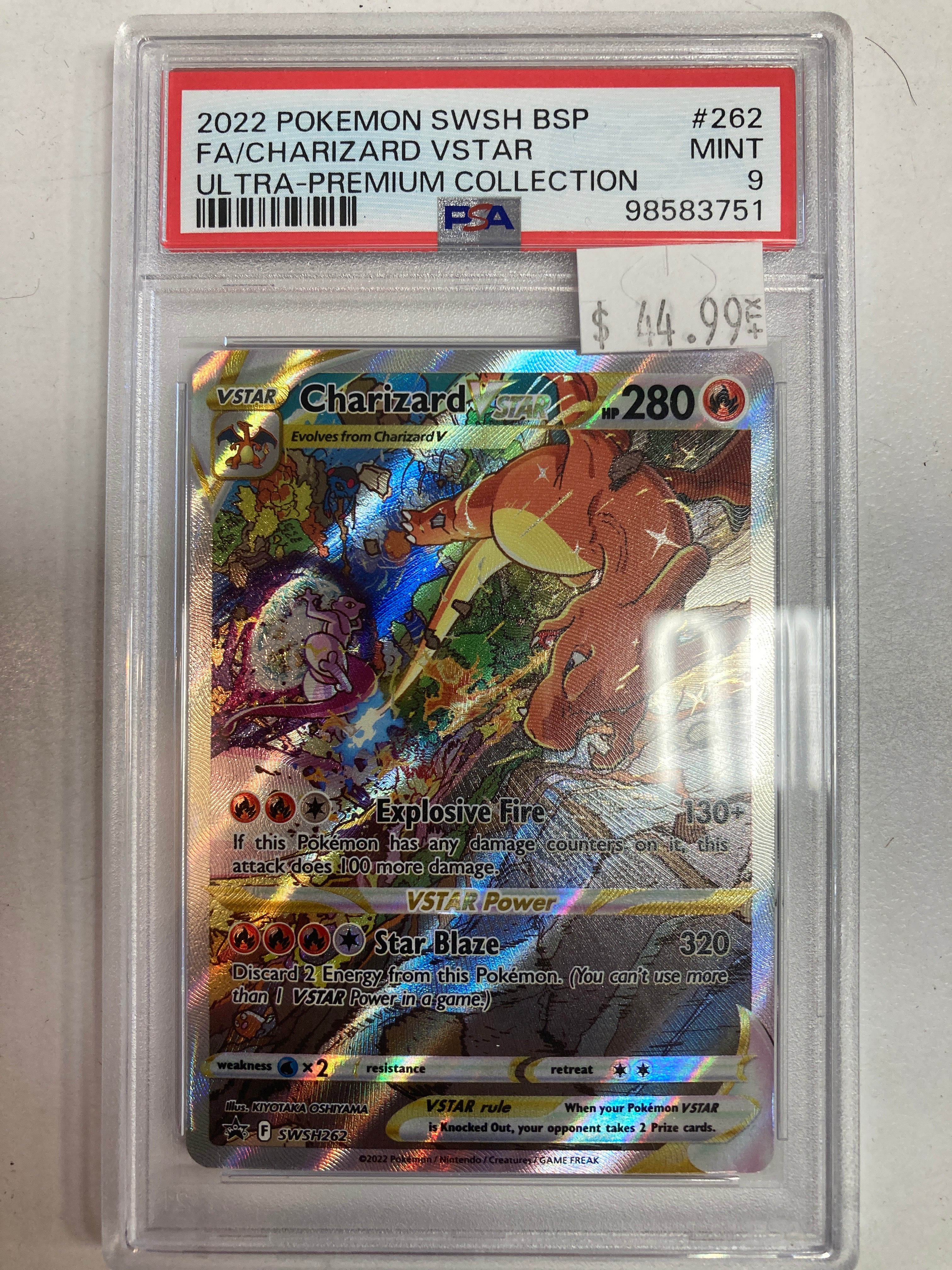 pokemon trading card game promo charizard vstar swsh262 GRADED Pokémon TCG Charizard Vstar SWSH262 Promo PSA 9 – True Believers Gaming and Collectibles