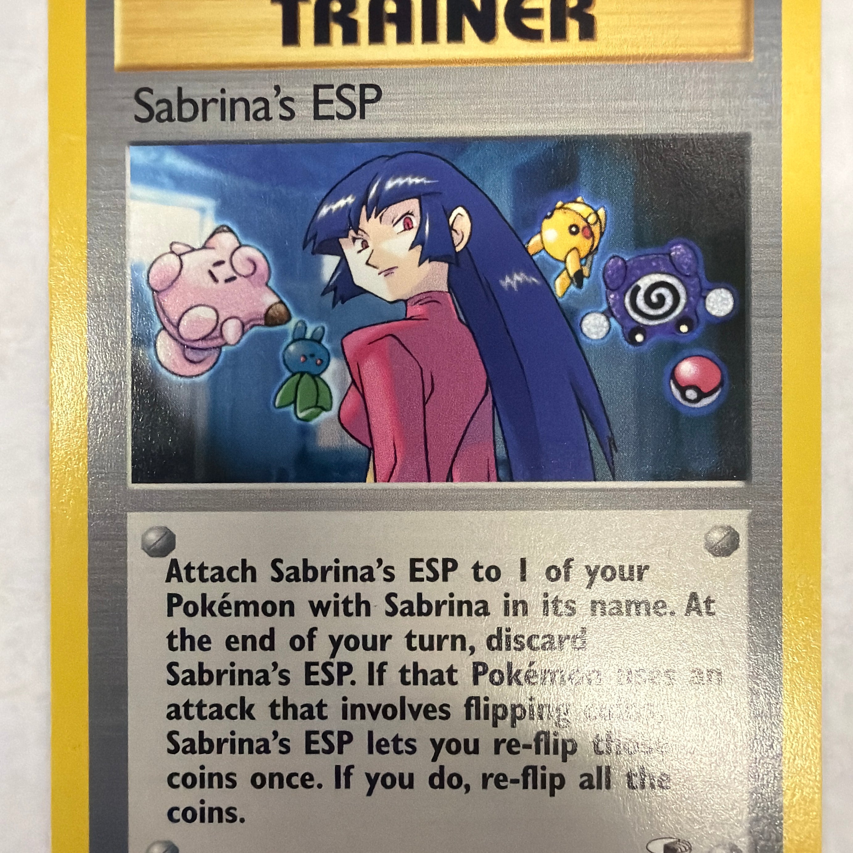 Pokémon TCG - Gym Heroes Unlimited Sabrina's ESP 117/132 Non-Holo NM