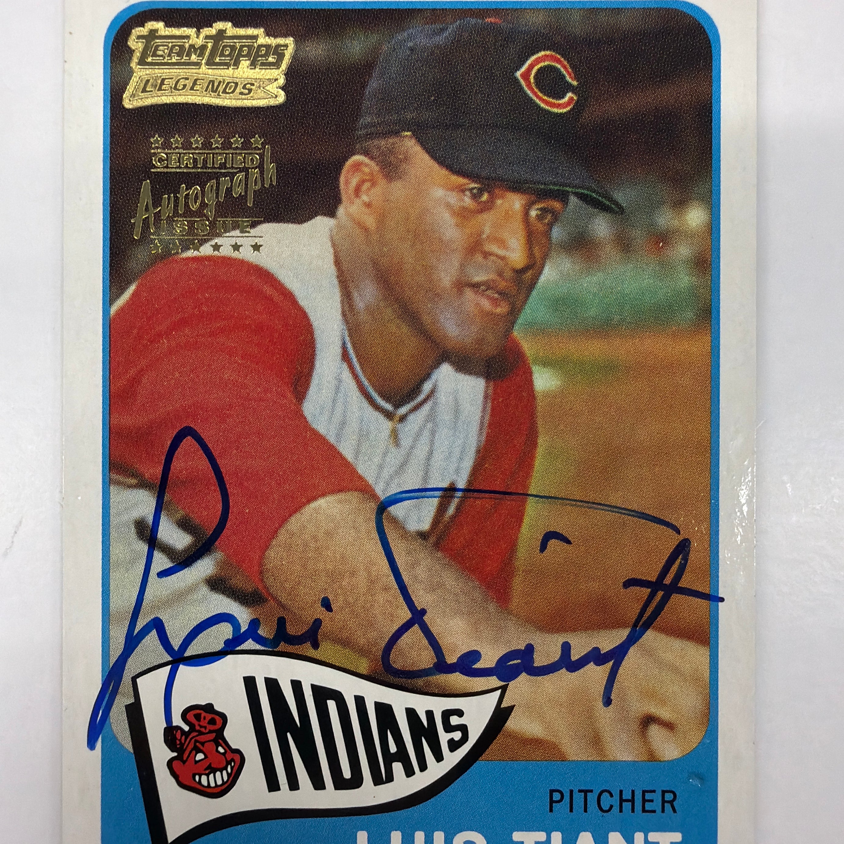 2001 Topps Team Topps Legends Luis Tiant Autograph 145