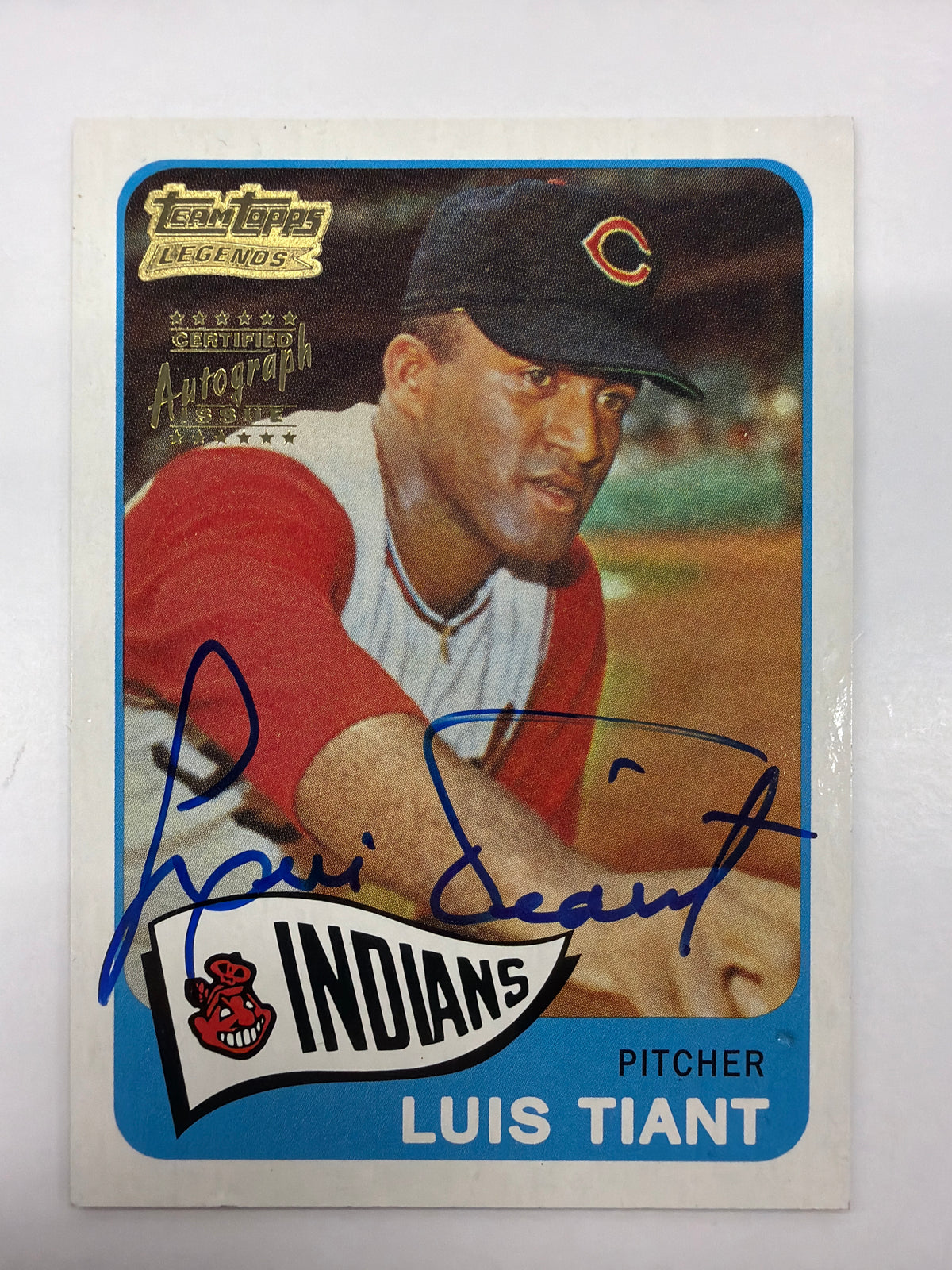 2001 Topps Team Topps Legends Luis Tiant Autograph 145